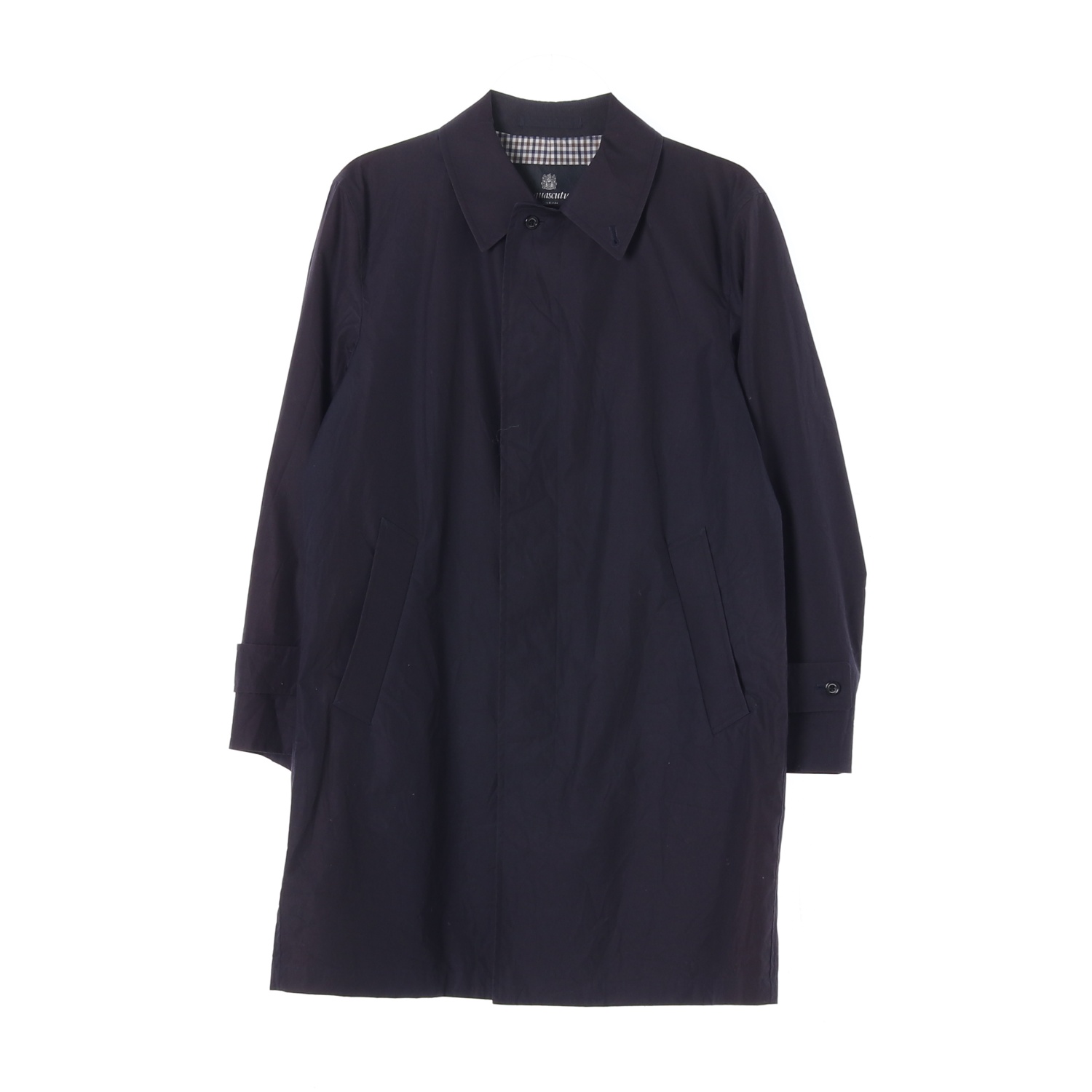 AQUASCUTUM 아쿠아스큐텀 네이비 발마칸 코트 MAN-L