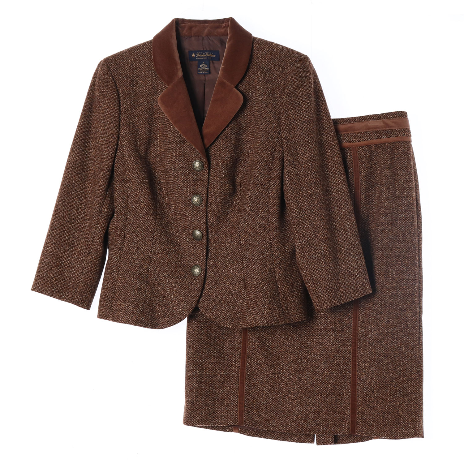 BROOKS BROTHERS 브룩스브라더스 울 블레이저 스커트 셋업 WOMAN-S