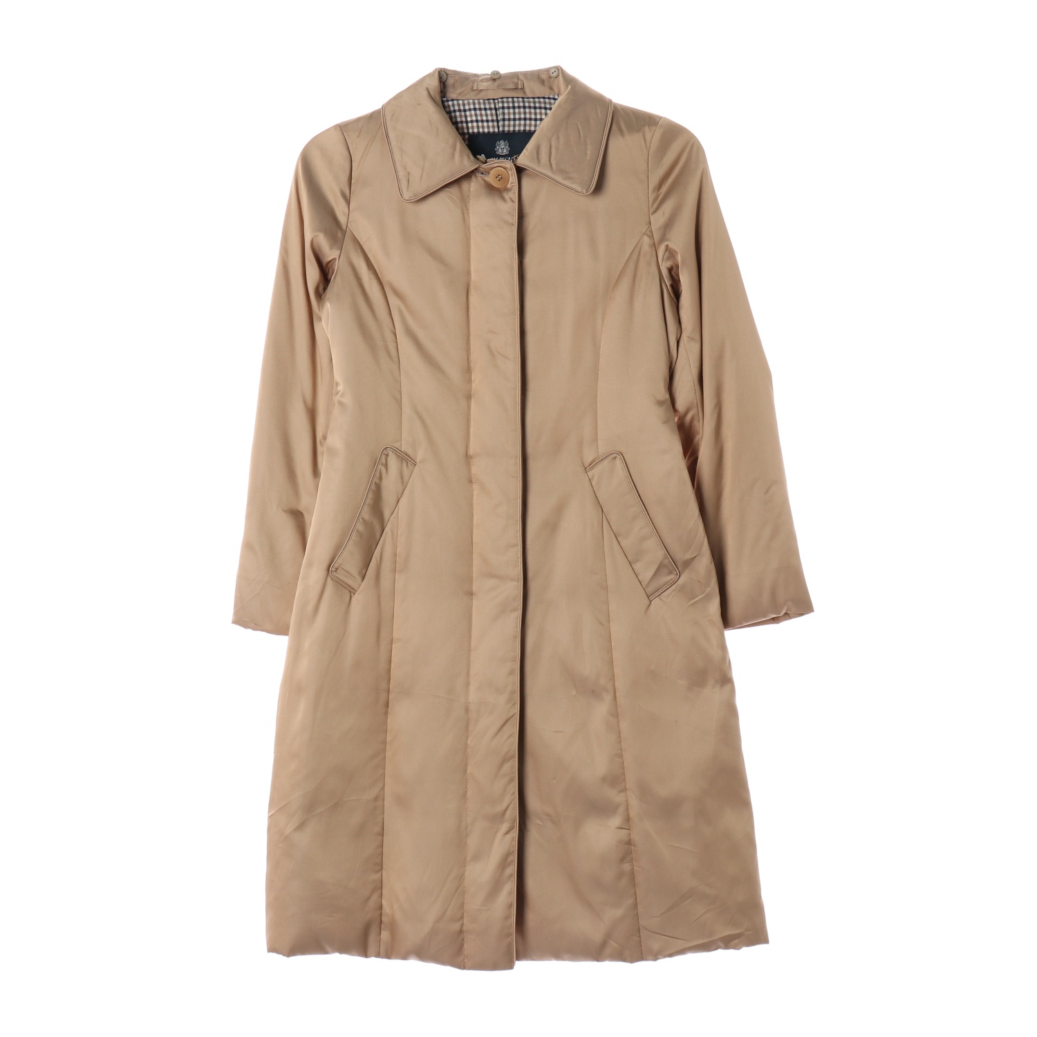 AQUASCUTUM 아쿠아스큐텀 베이지 발마칸 코트 WOMAN-S