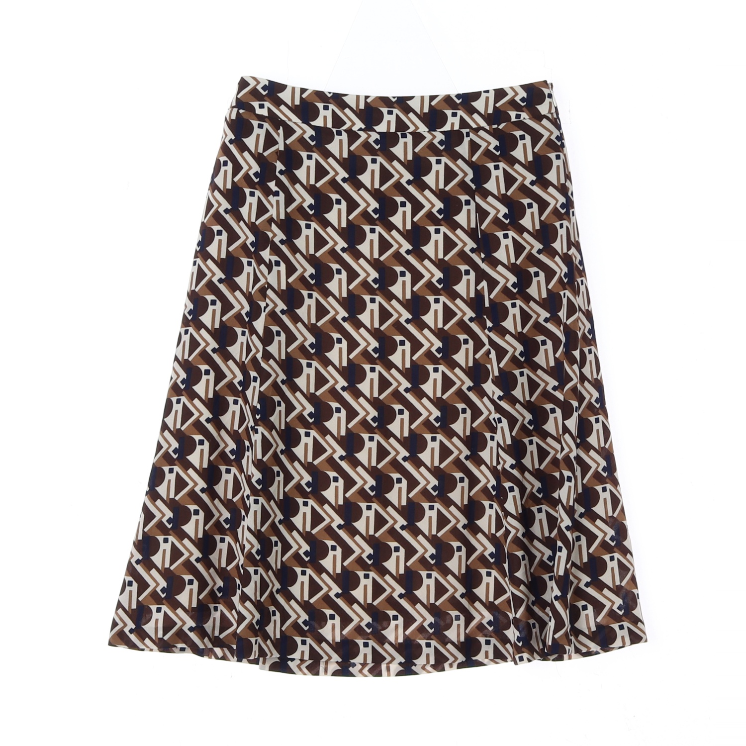 Aquascutum 아쿠아스큐텀 패턴 플레어 스커트 WOMAN-S