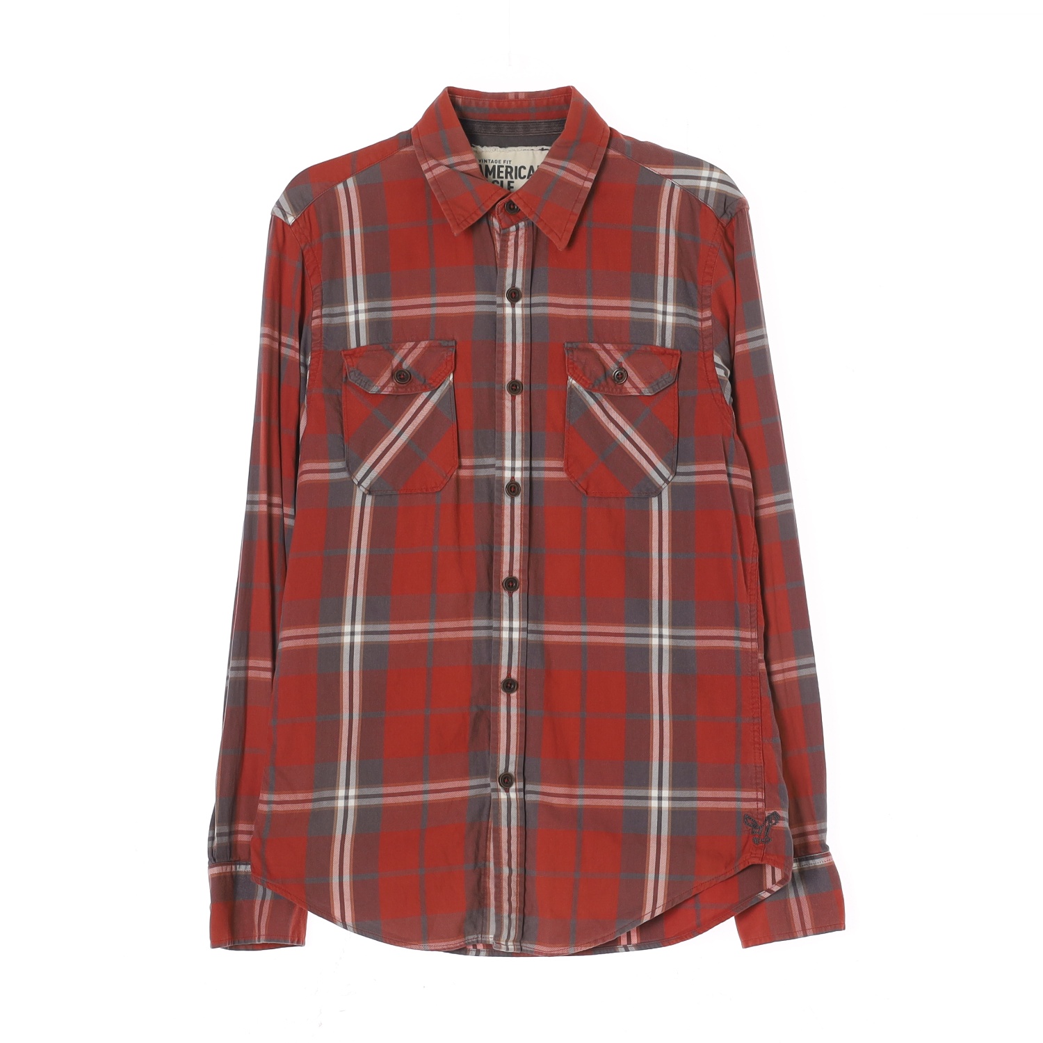 AMERICAN EAGLE 아메리칸이글 레드 체크 셔츠 MAN-S