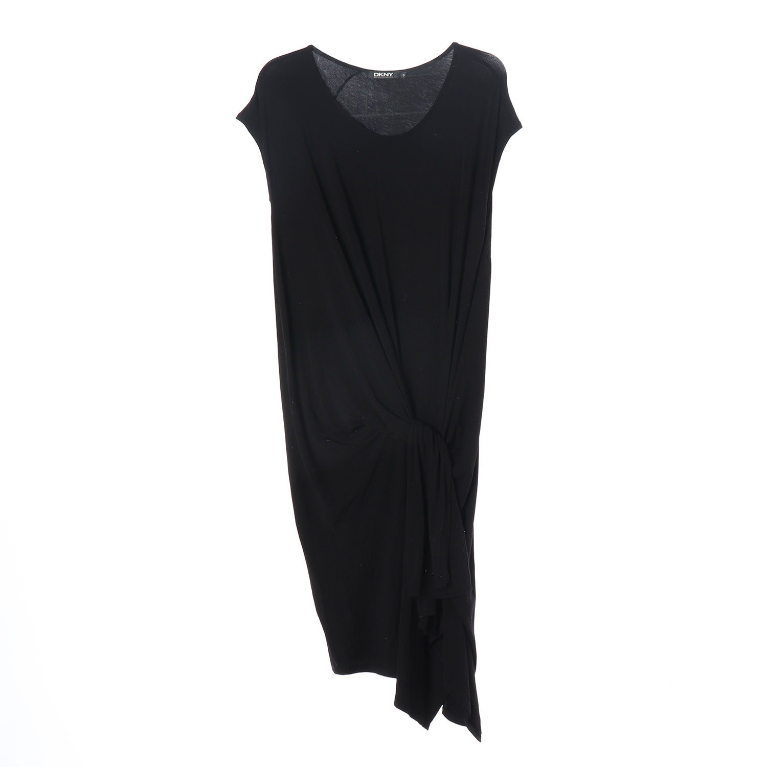 DKNY 도나카란 블랙 랩 스타일 슬리브리스 원피스 WOMAN-S