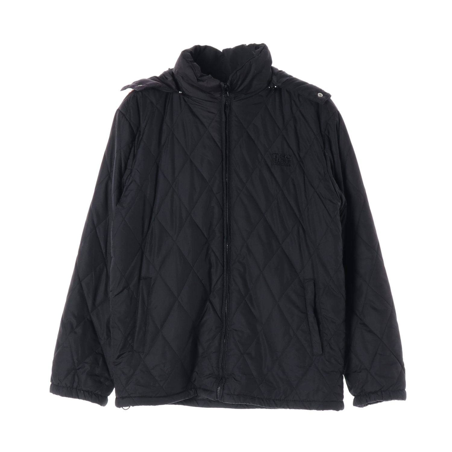 T&C SURF DESIGNS 티앤씨서프디자인 퀼팅 패딩 블랙 후드 MAN-S