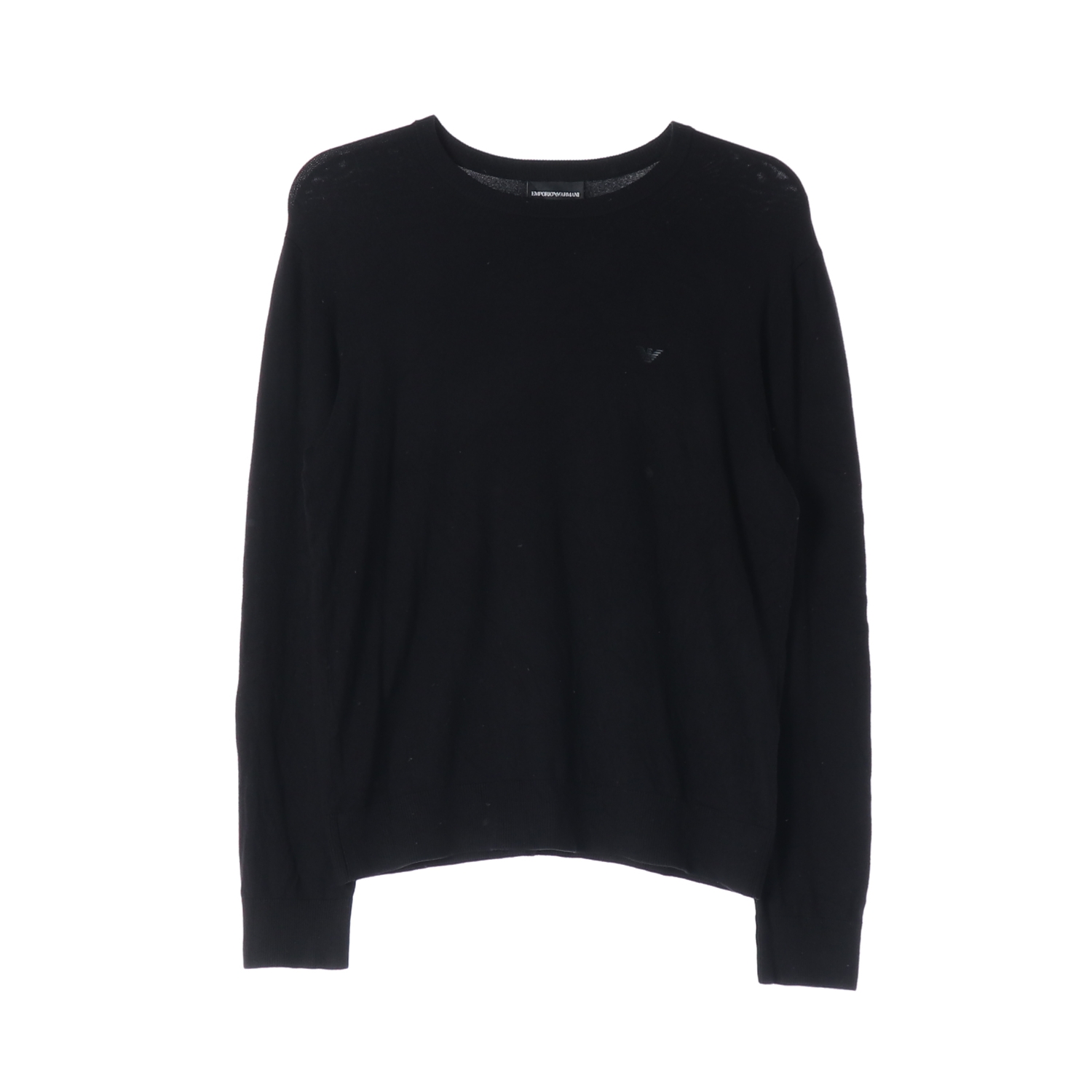 EMPORIO ARMANI 엠포리오 아르마니 블랙 니트 스웨터 MAN-M
