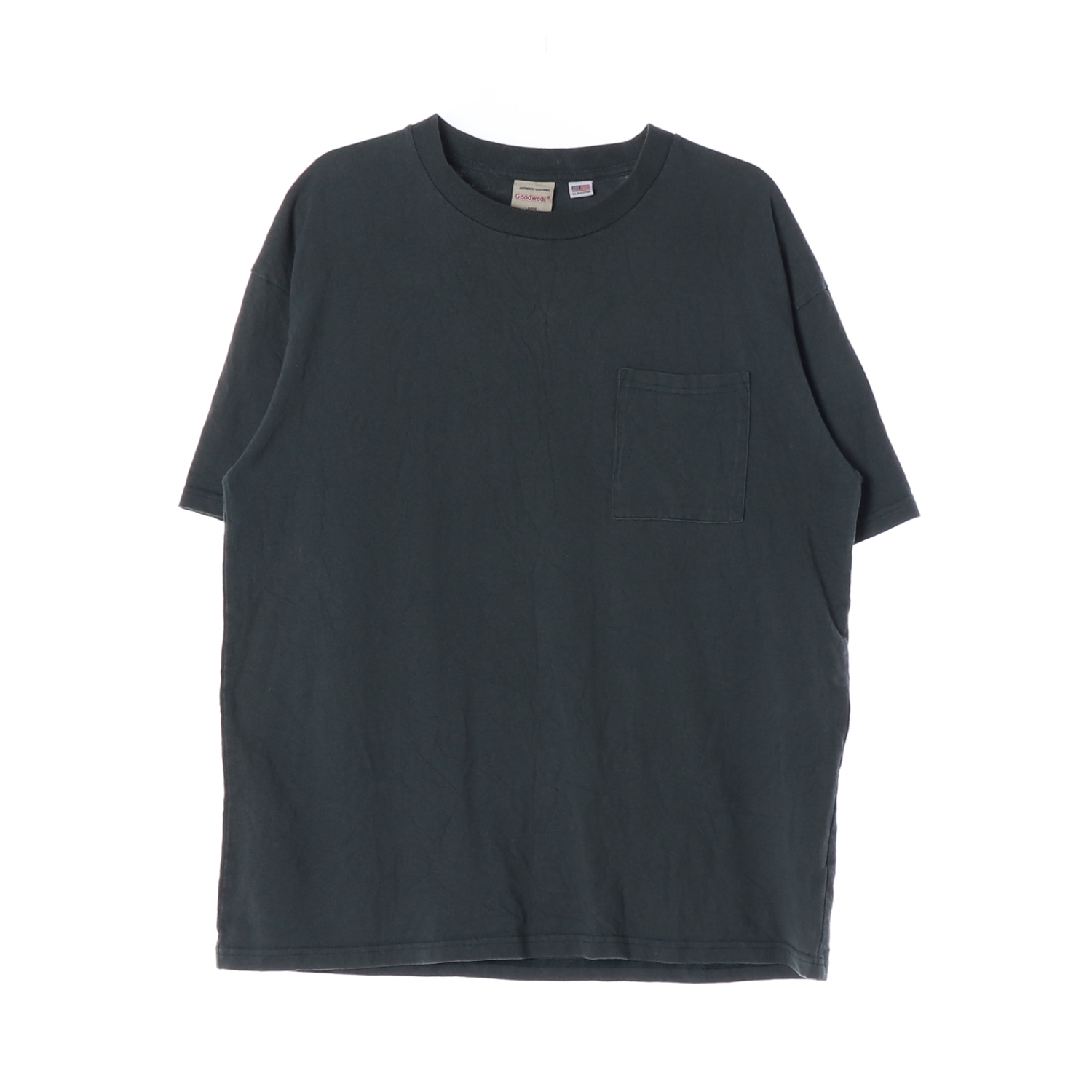 Goodwear 굿웨어 포켓 블랙 티셔츠 캐주얼 베이직 MAN-L