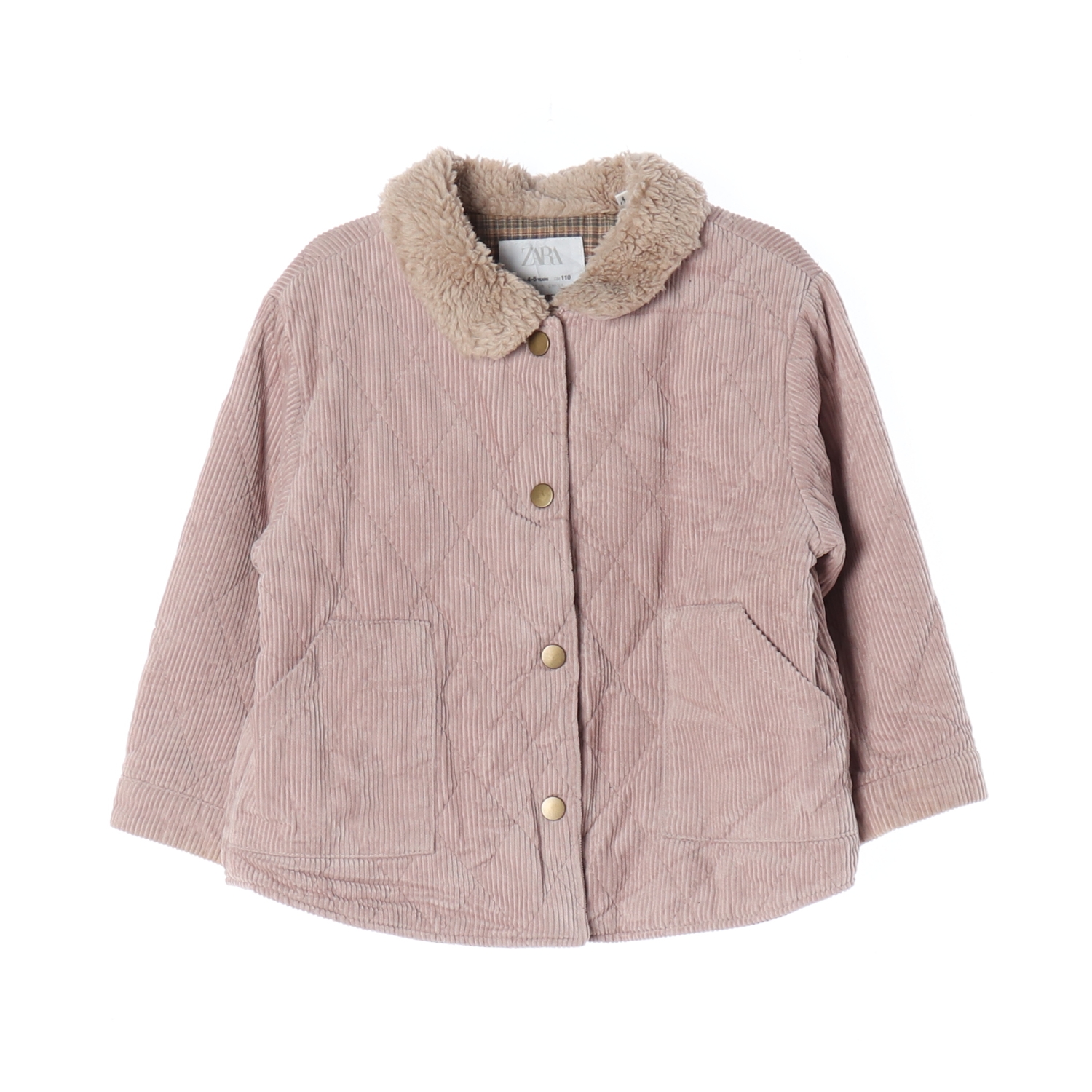ZARA 자라 코듀로이 퀼팅 트럭커 재킷 KIDS-110