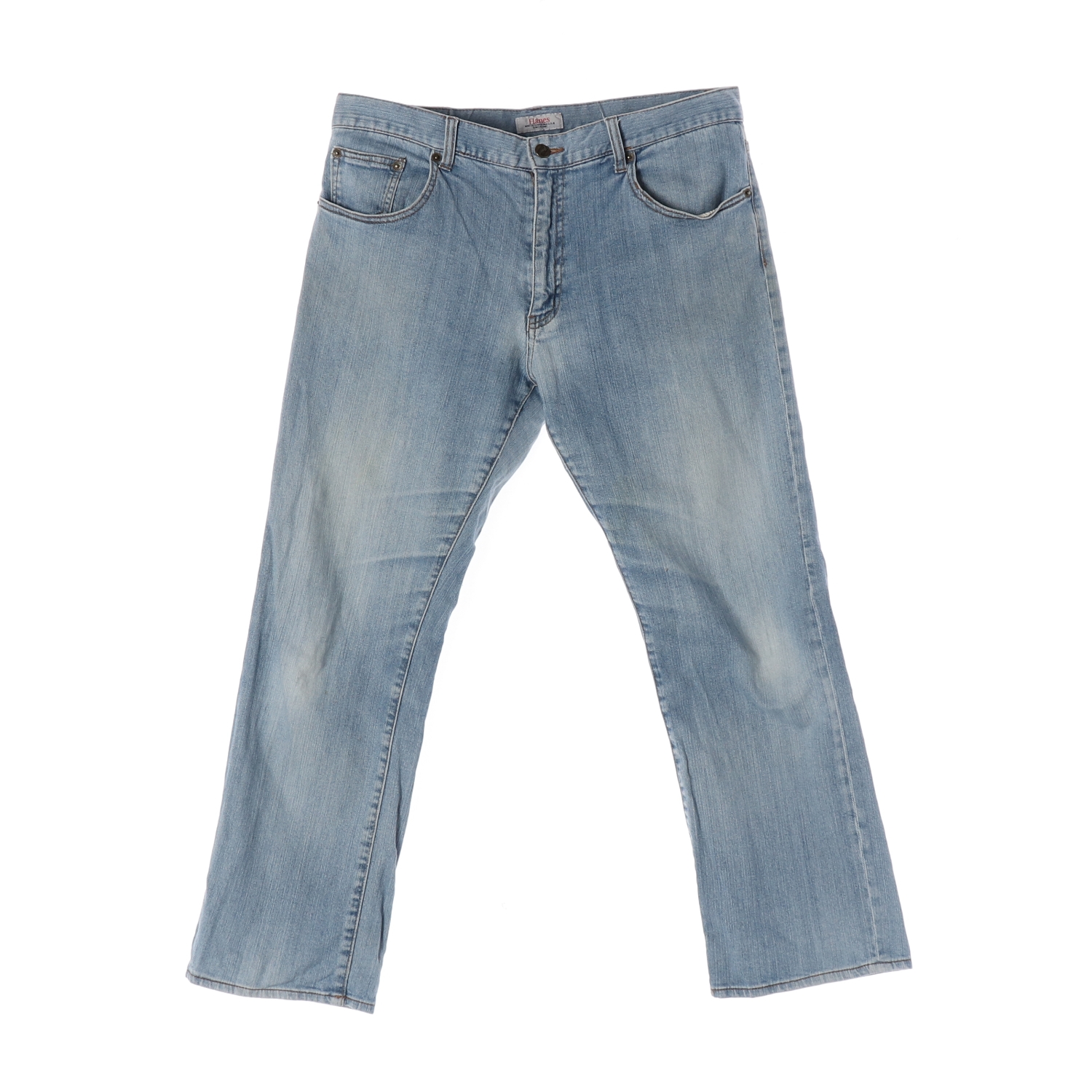 HANES 헤인즈 테이퍼드핏 연청 데님 팬츠 MAN-L