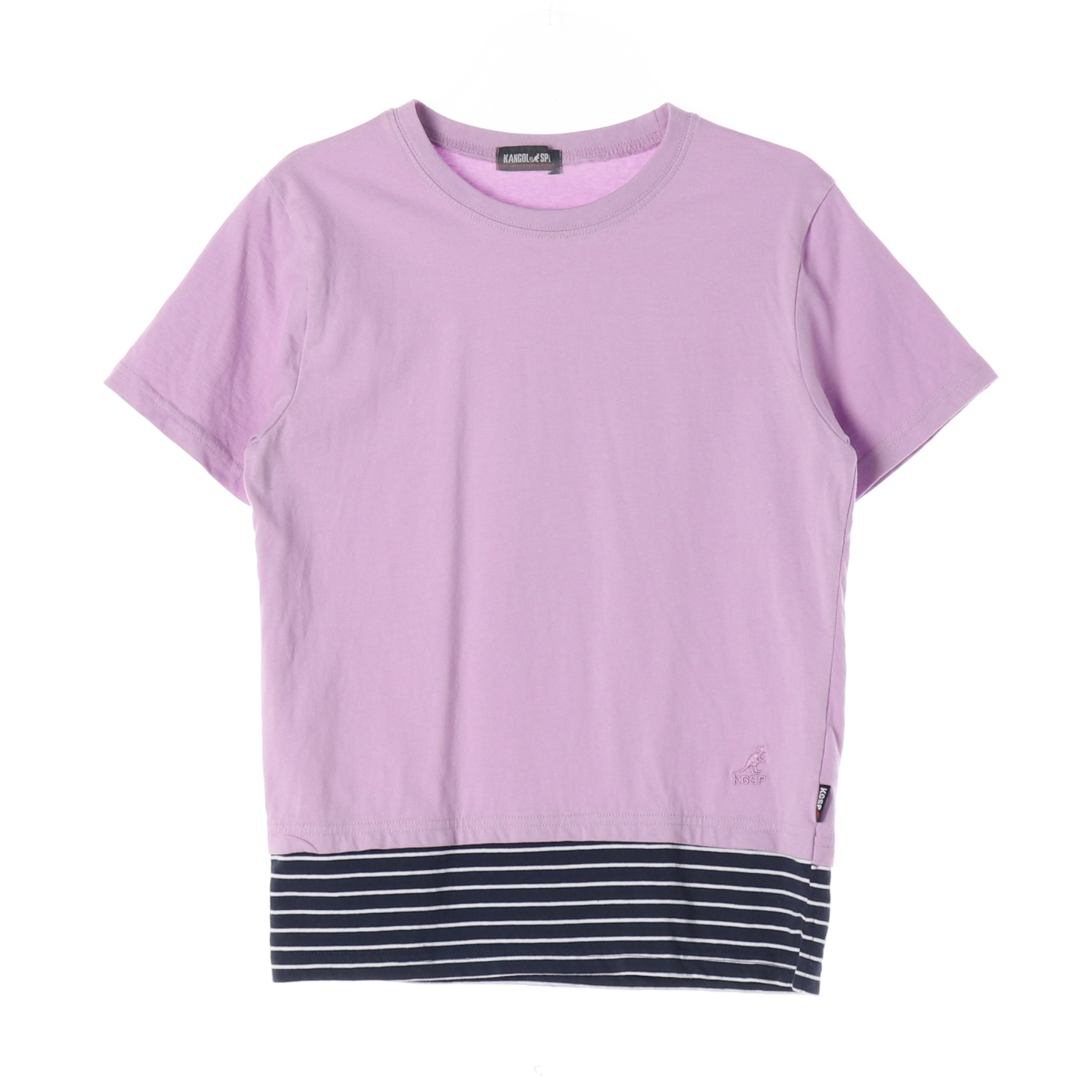 KANGOL SPORT 캉골 스포츠 스트라이프 레이어드 반팔 티셔츠 KIDS-M