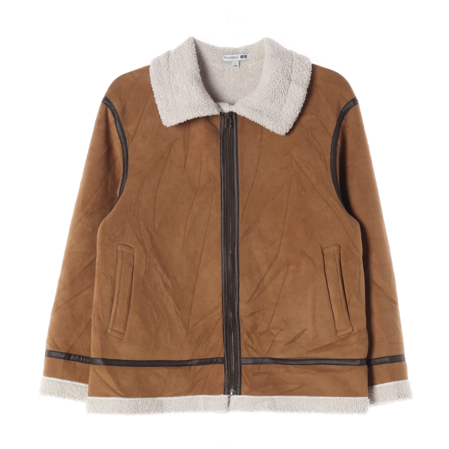 JW ANDERSON 제이더블유앤더슨 브라운 스웨이드 보아털 재킷 MAN-L