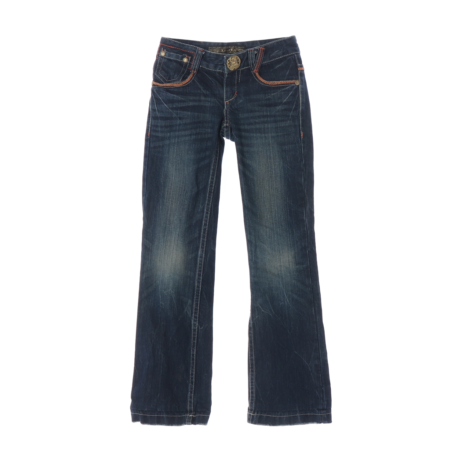 DENIM STUDIO 데님스튜디오 오렌지 스티치 청바지 데님팬츠 WOMAN-M