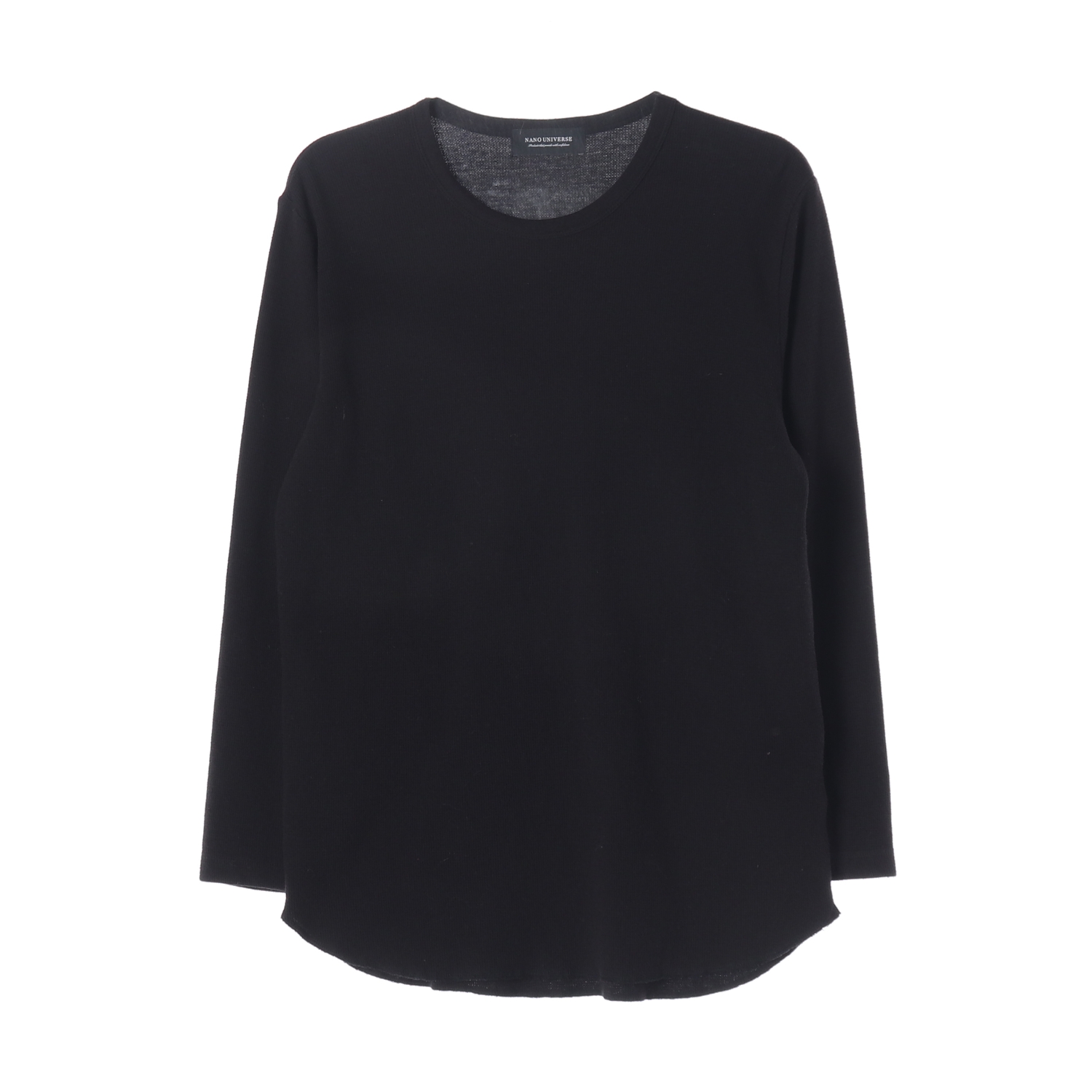 NANO UNIVERSE 나노유니버스 블랙 립 조직 티셔츠 WOMAN-XL