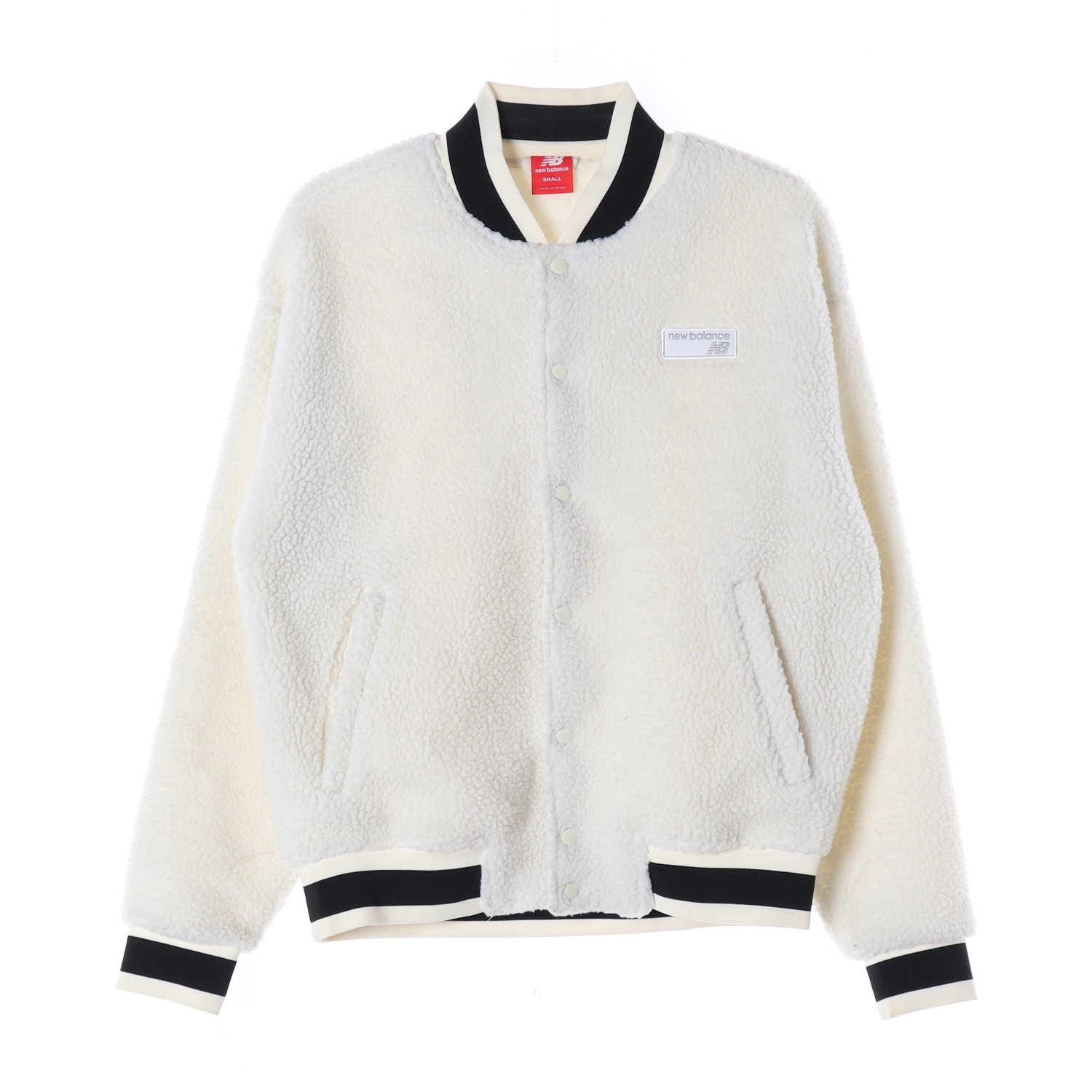 NEW BALANCE 뉴발란스 아이보리 뽀글이 항공 점퍼 WOMAN-L