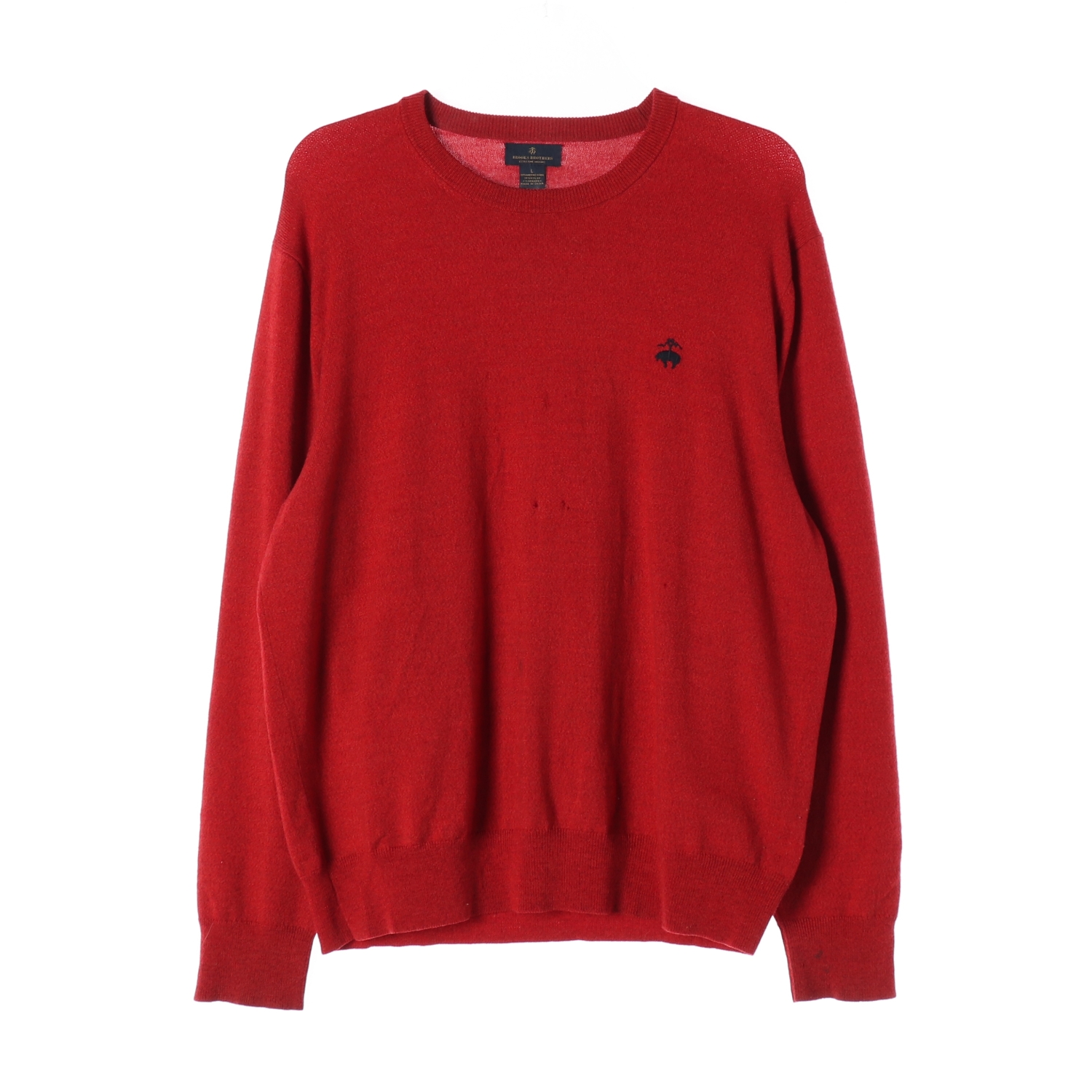 BROOKS BROTHERS 브룩스브라더 레드 메리노울 니트 스웨터 MAN-L