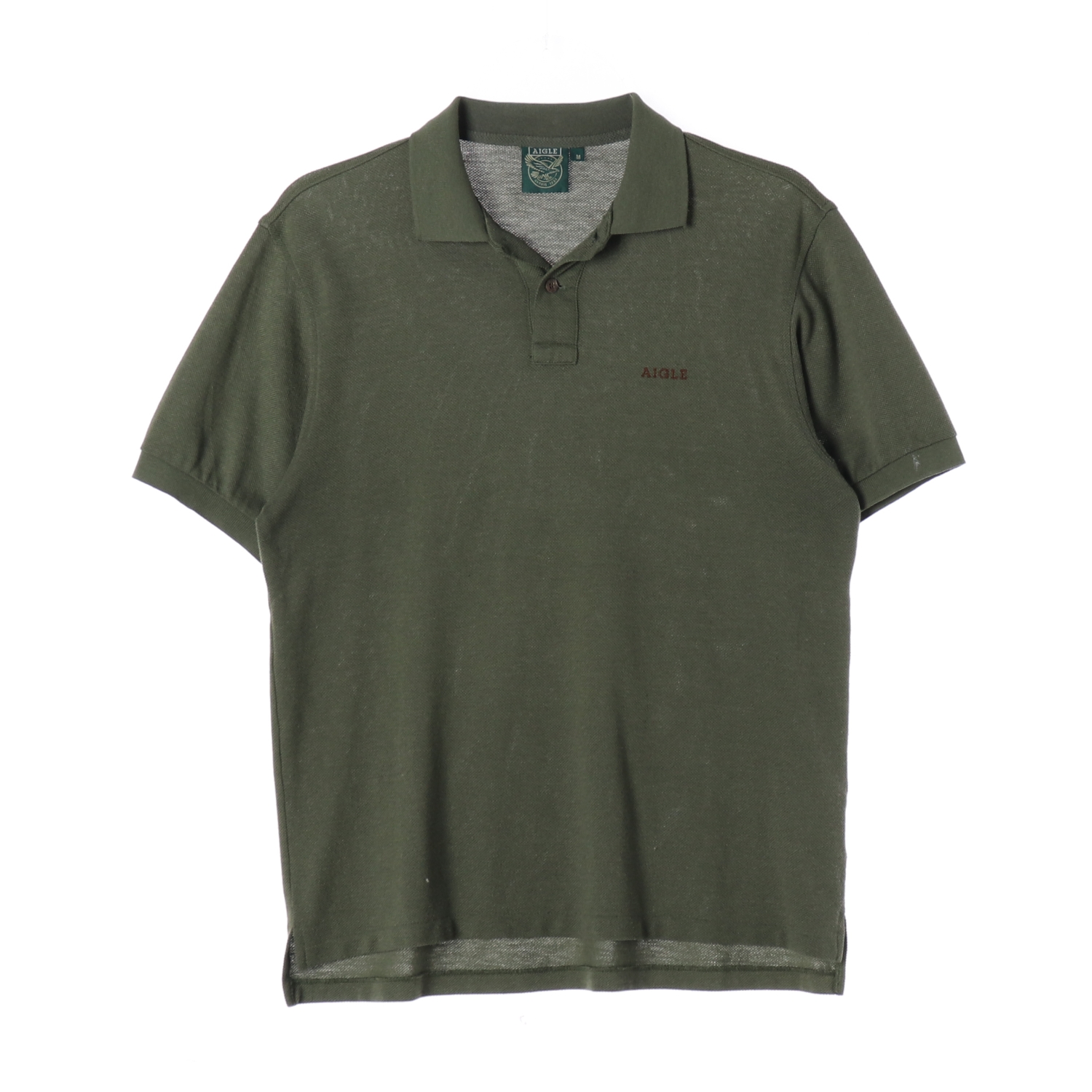 AIGLE 에이글 카키 폴로 셔츠 MAN-M