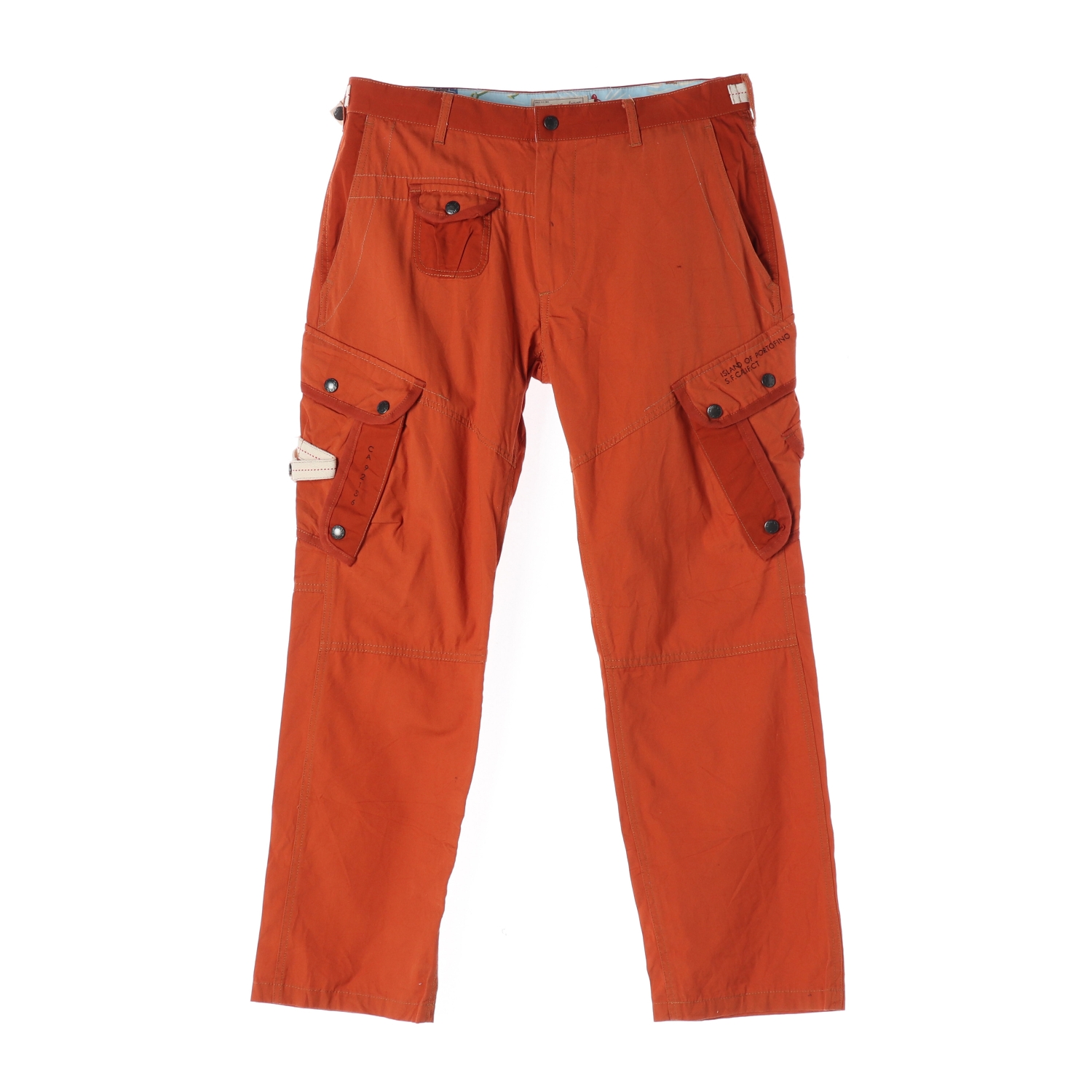 AVIREX 아비렉스 오렌지 카고 코튼 팬츠 MAN-XL