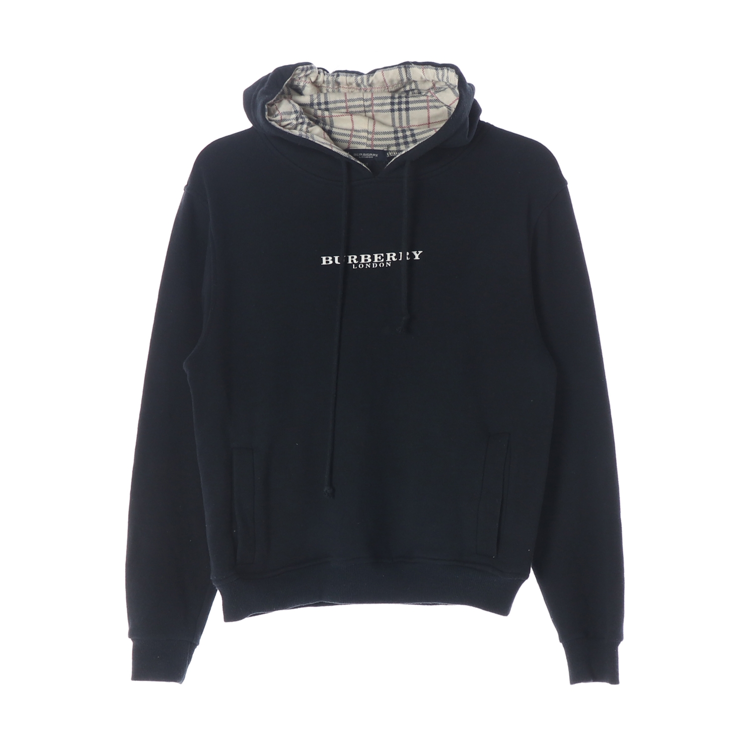 BURBERRY 버버리 체크 안감 로고 프린트 후드티 KIDS-M