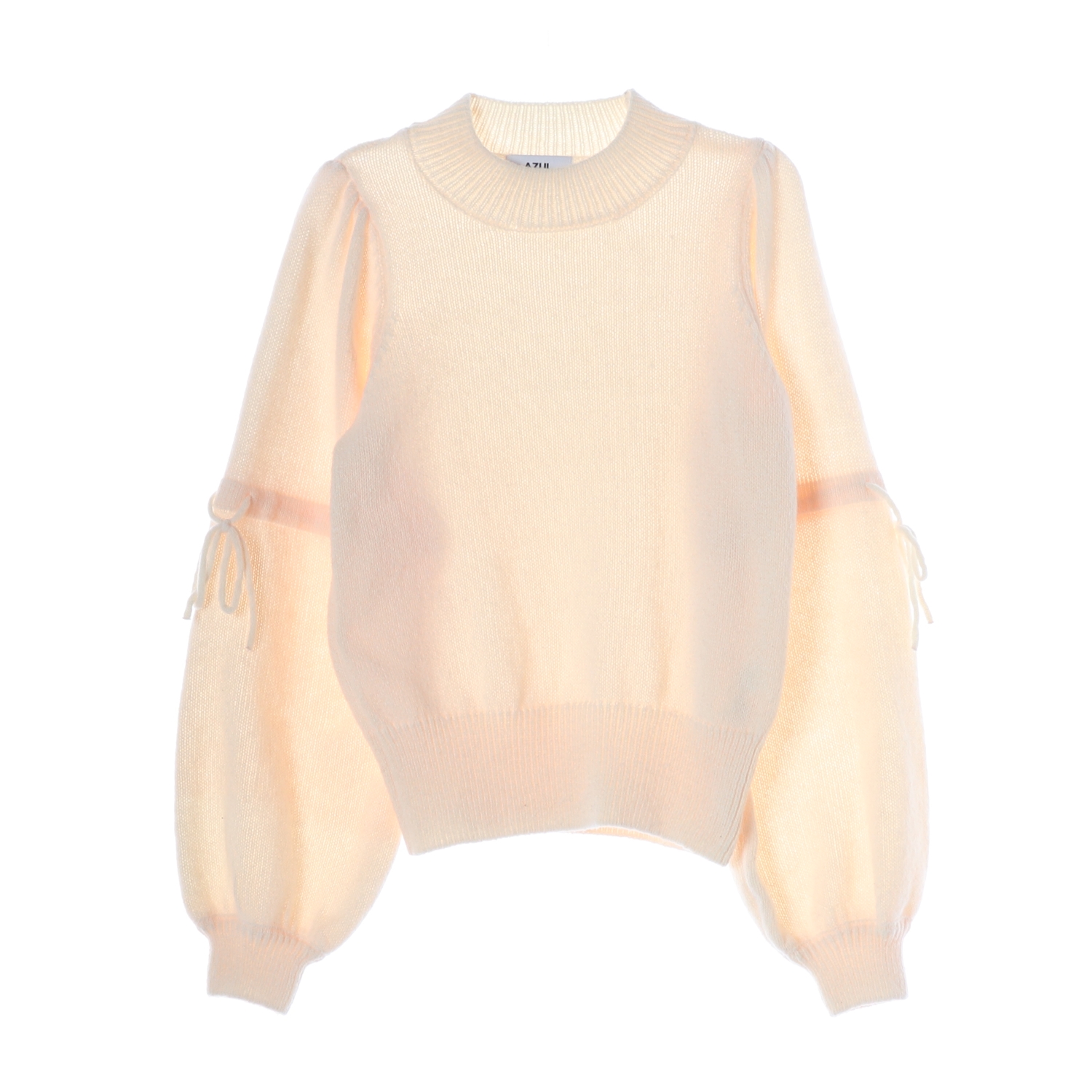AZUL BY MOUSSY 아줄 바이 마우지 폴리에스터 나일론 블렌드 리본 디테일 니트 WOMAN-FREE