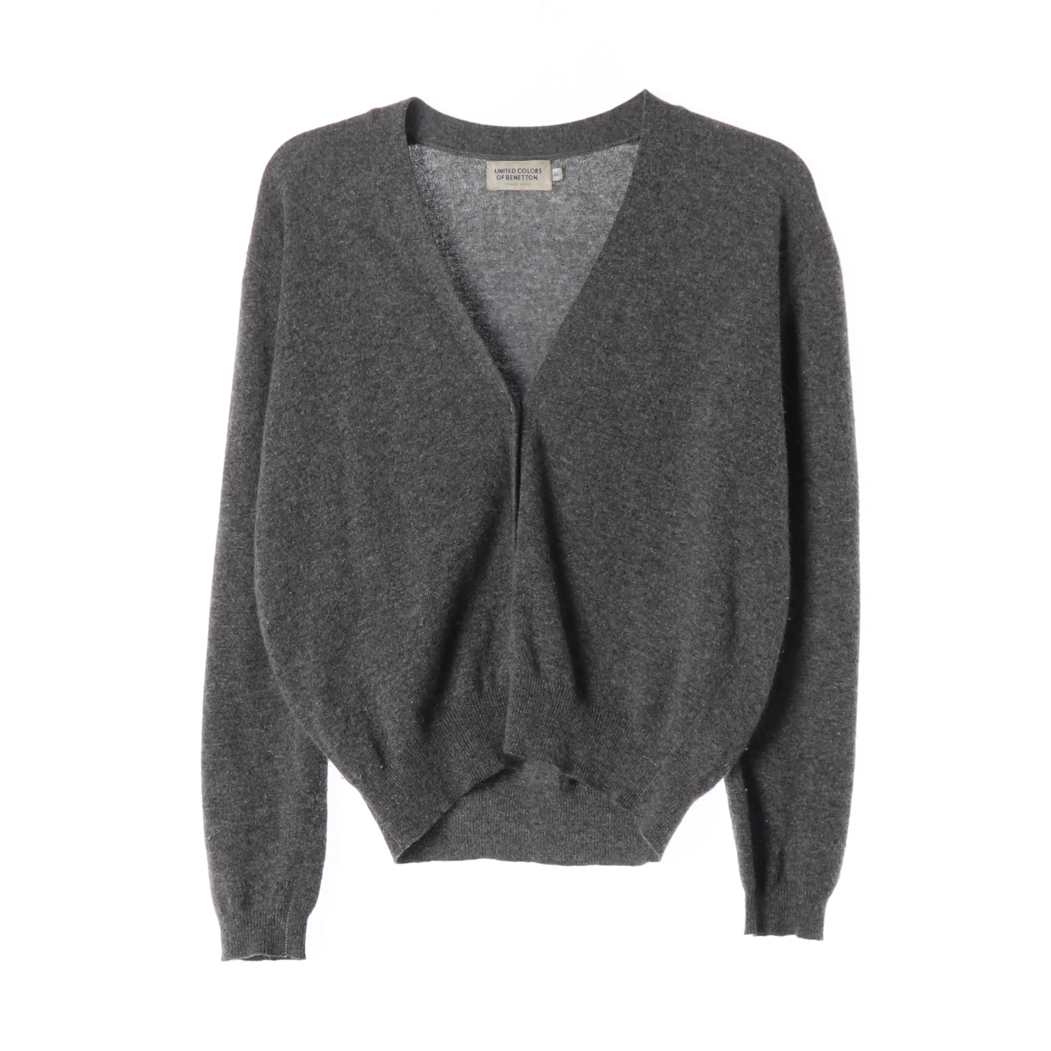 UNITED COLORS OF BENETTON 베네통 모 100% 브이넥 가디건 WOMAN-XL
