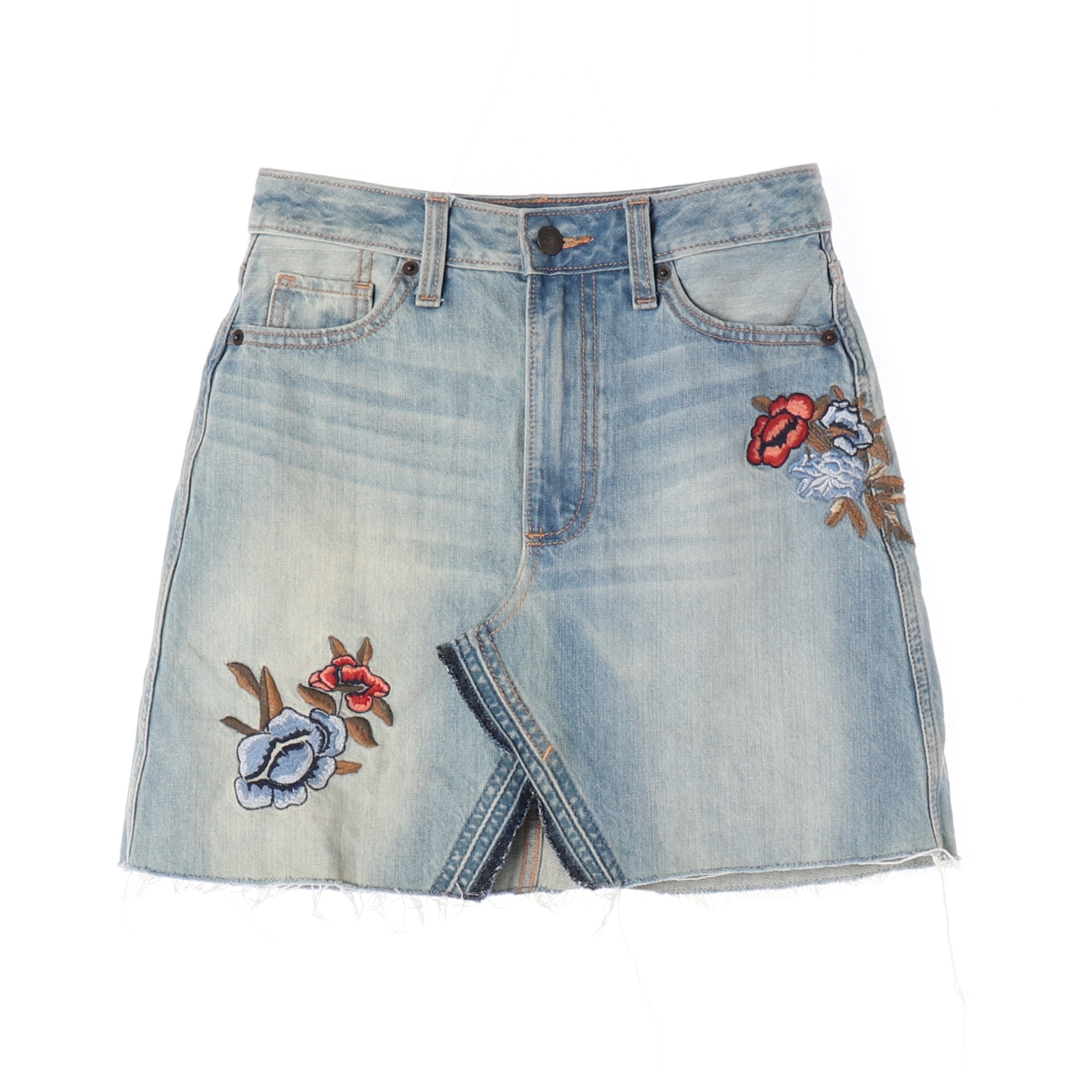 ABERCROMBIE & FITCH 아베크롬비앤피치 자수 데님 스커트 WOMAN-M