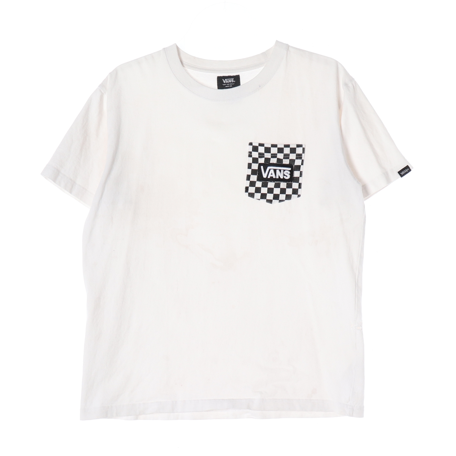 VANS 반스 체크 포켓 반팔 티셔츠 MAN-L