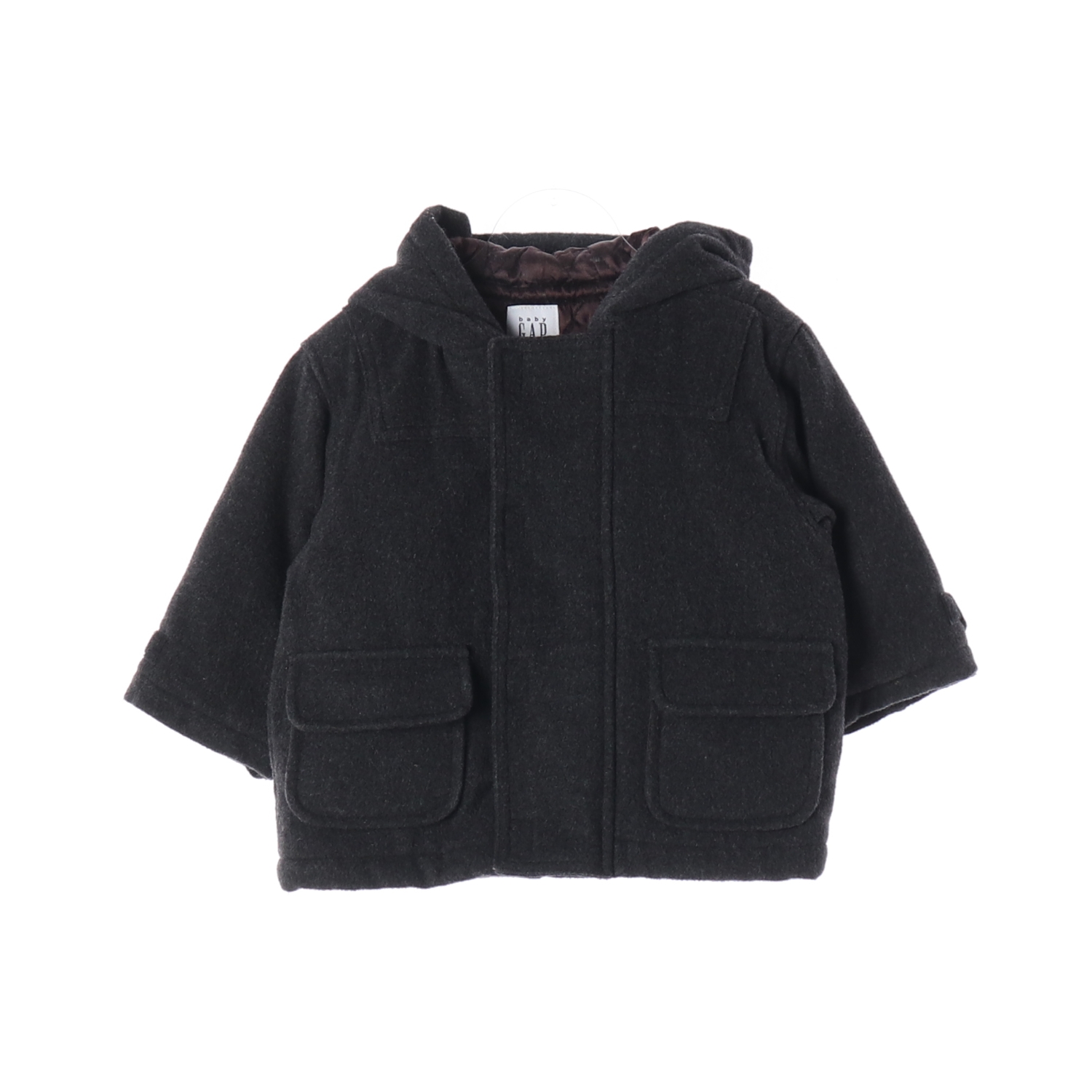 GAP 갭 재활용 울 혼방 후드 더플 코트 KIDS-12-18 mos.