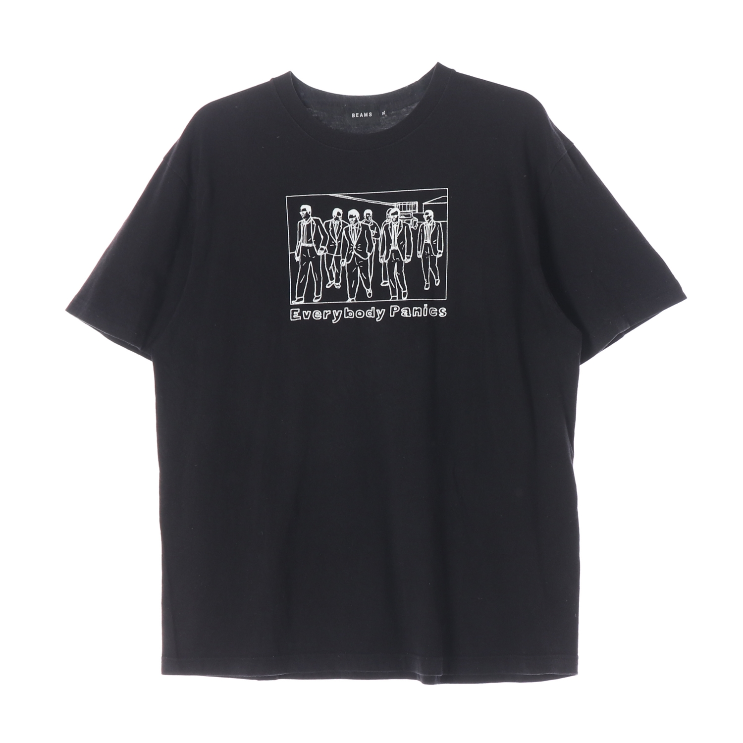 BEAMS 빔즈 Everybody Panics 그래픽 프린트 티셔츠 MAN-XL