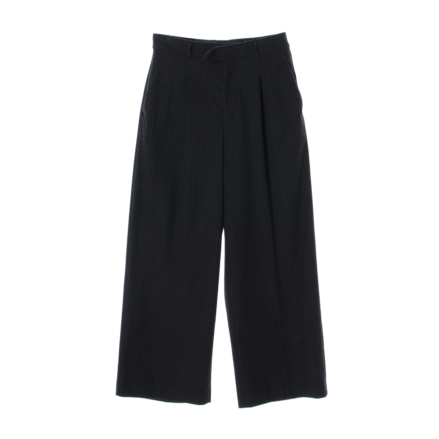 MUJI 무인양품 스트라이프 와이드 팬츠 WOMAN-L