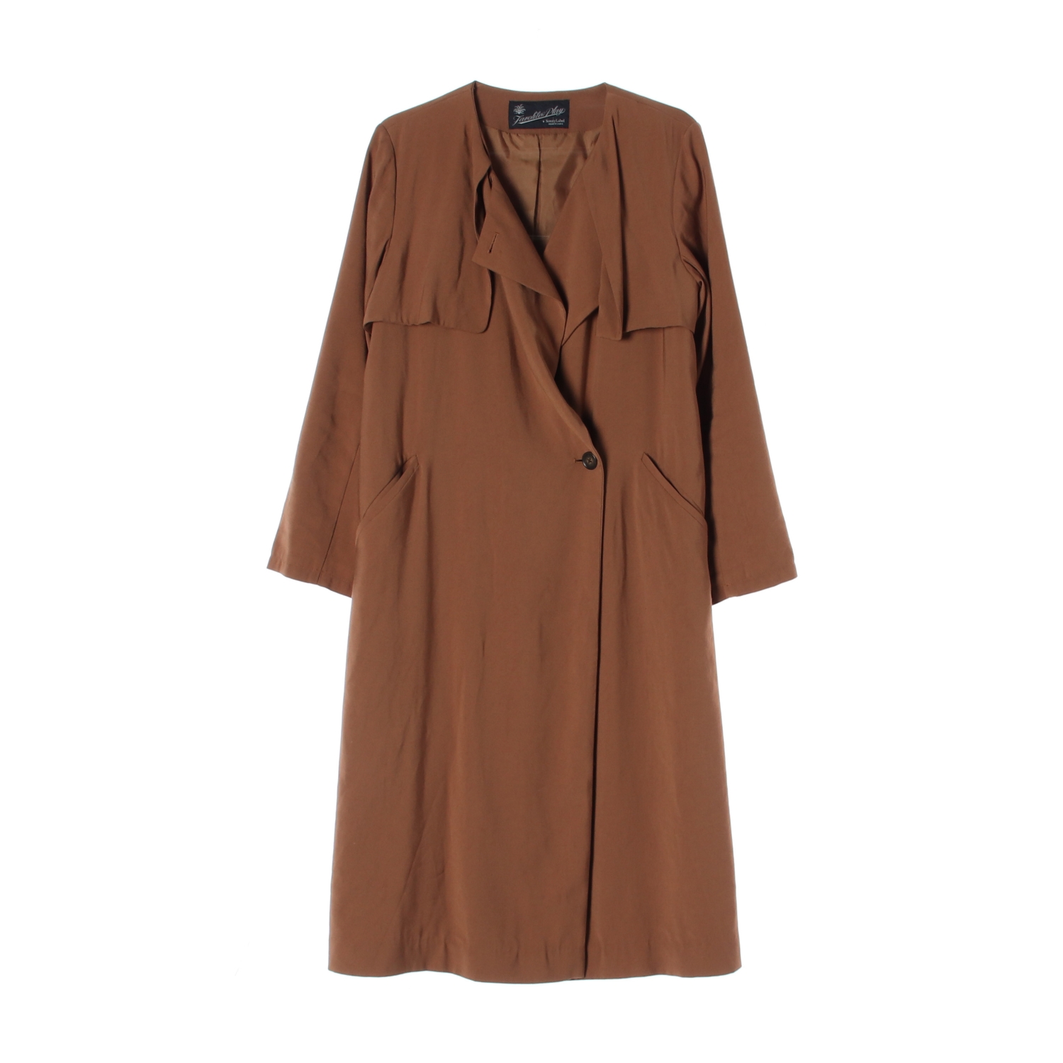 SONNY LABEL 써니라벨 레이온 혼방 노카라 트렌치 코트 WOMAN-FREE