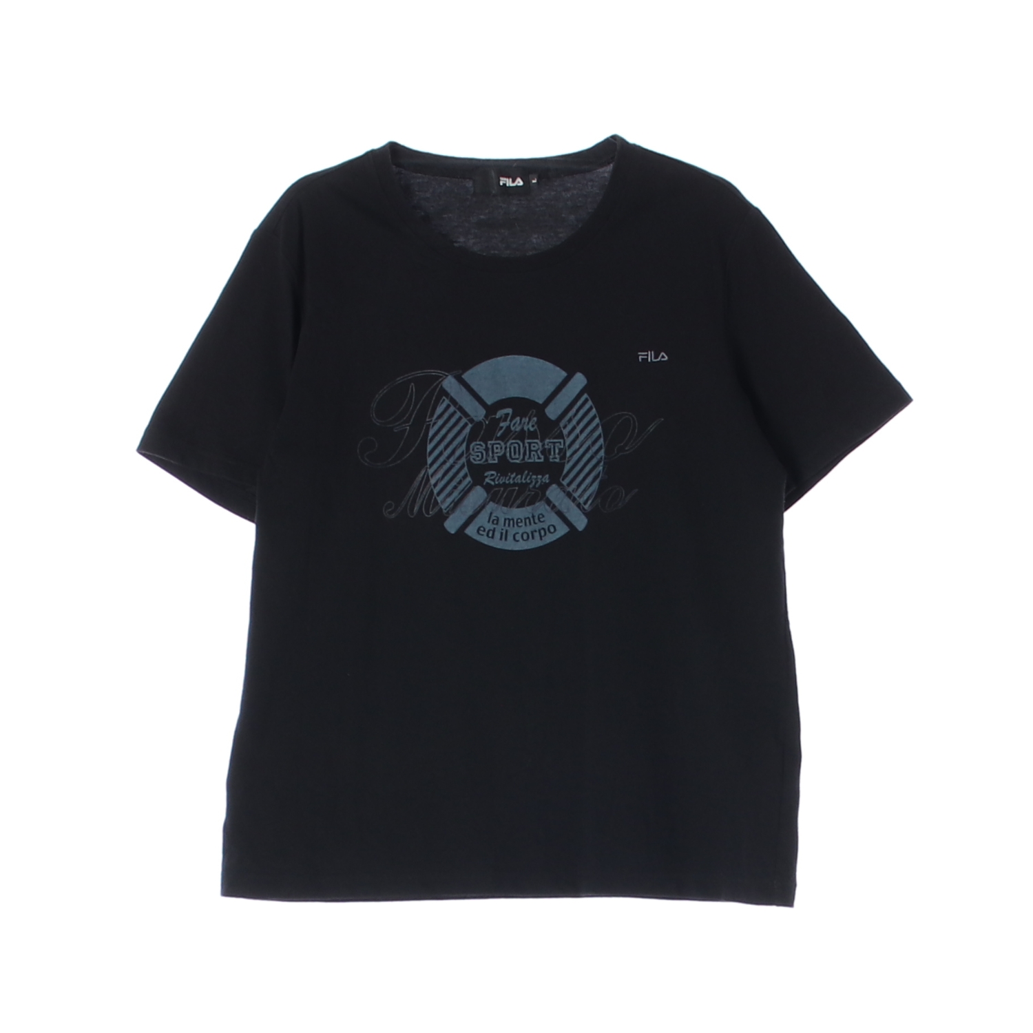 FILA 휠라 그래픽 로고 프린트 티셔츠 WOMAN-L