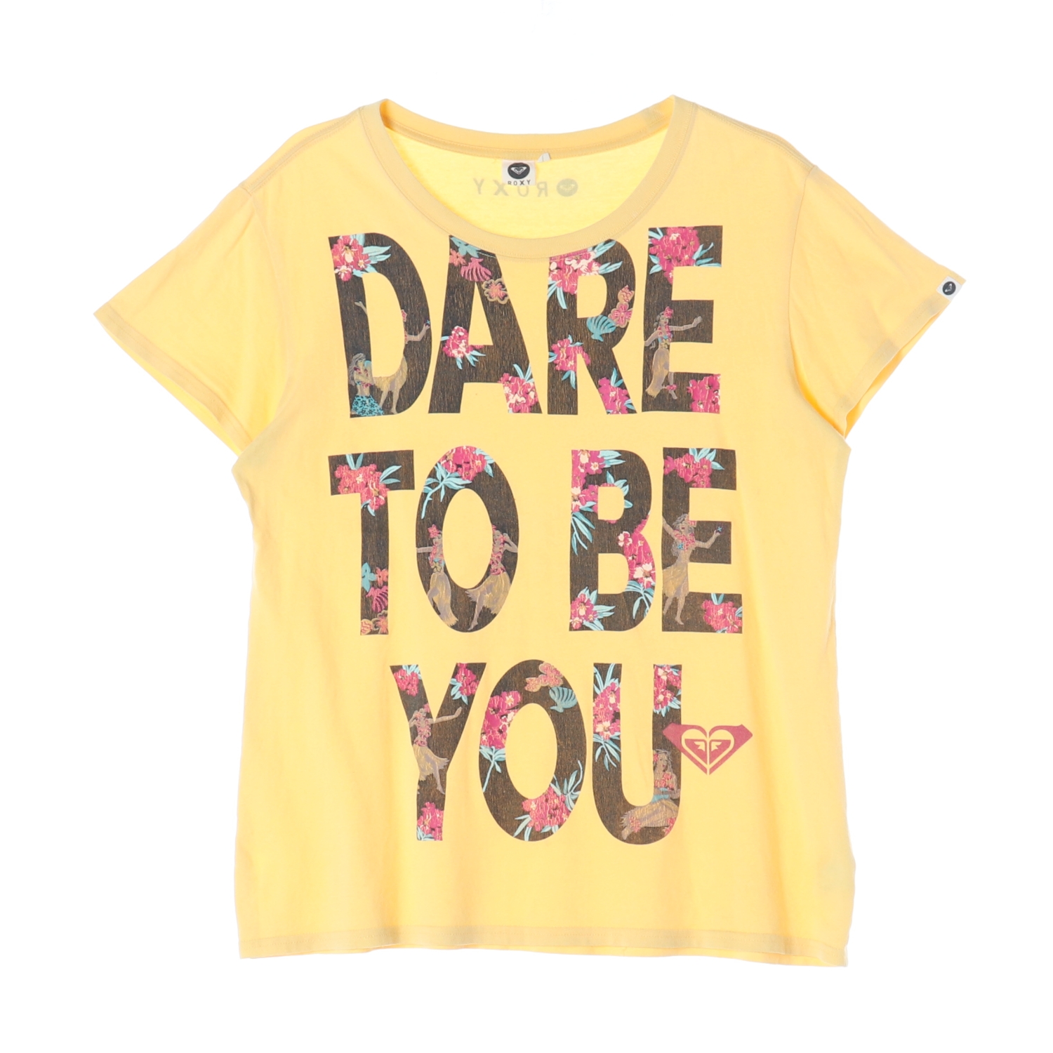 ROXY 록시 DARE TO BE YOU 플라워 그래픽 티셔츠 WOMAN-L