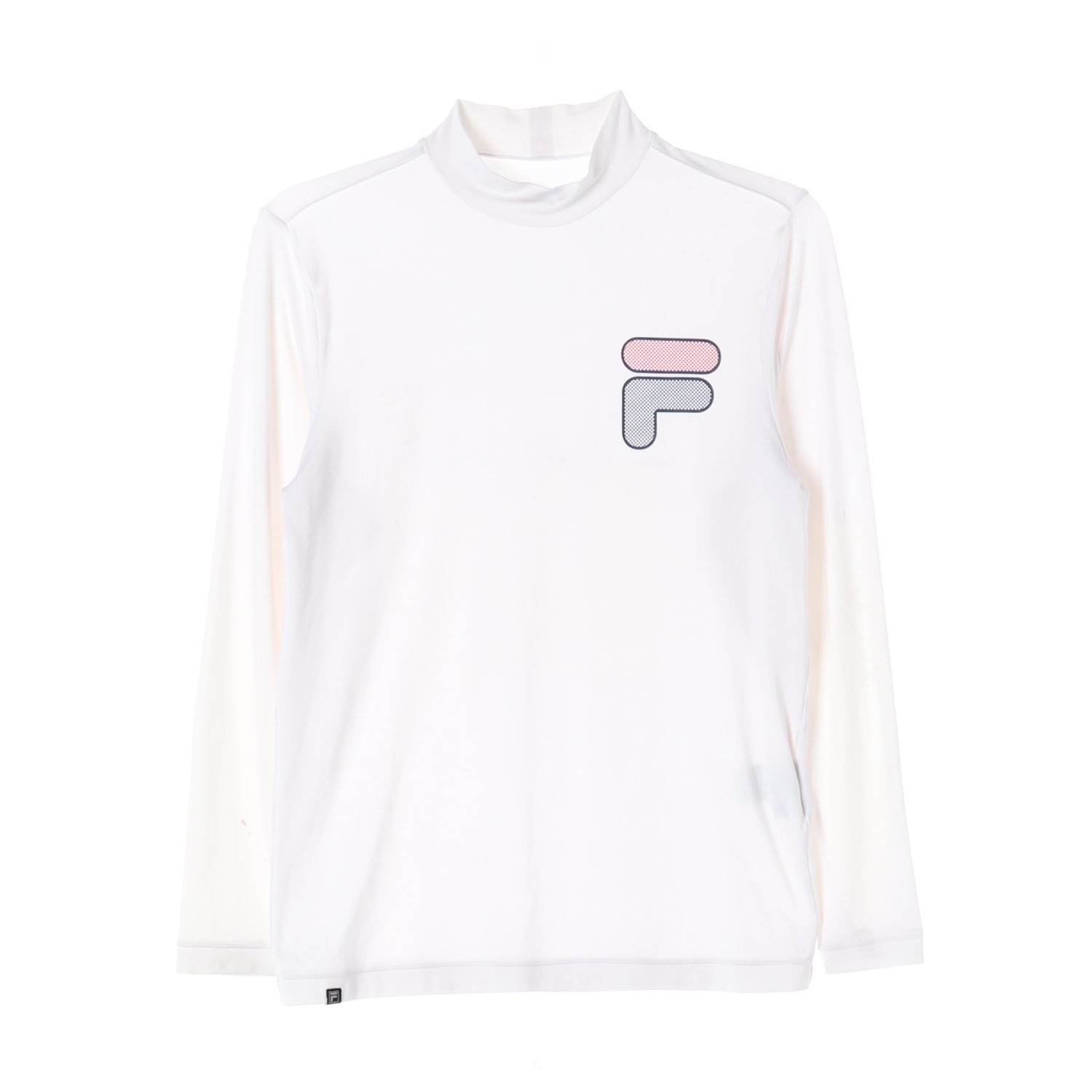FILA 필라 로고 포인트 하이넥 긴팔 티셔츠 WOMAN-L