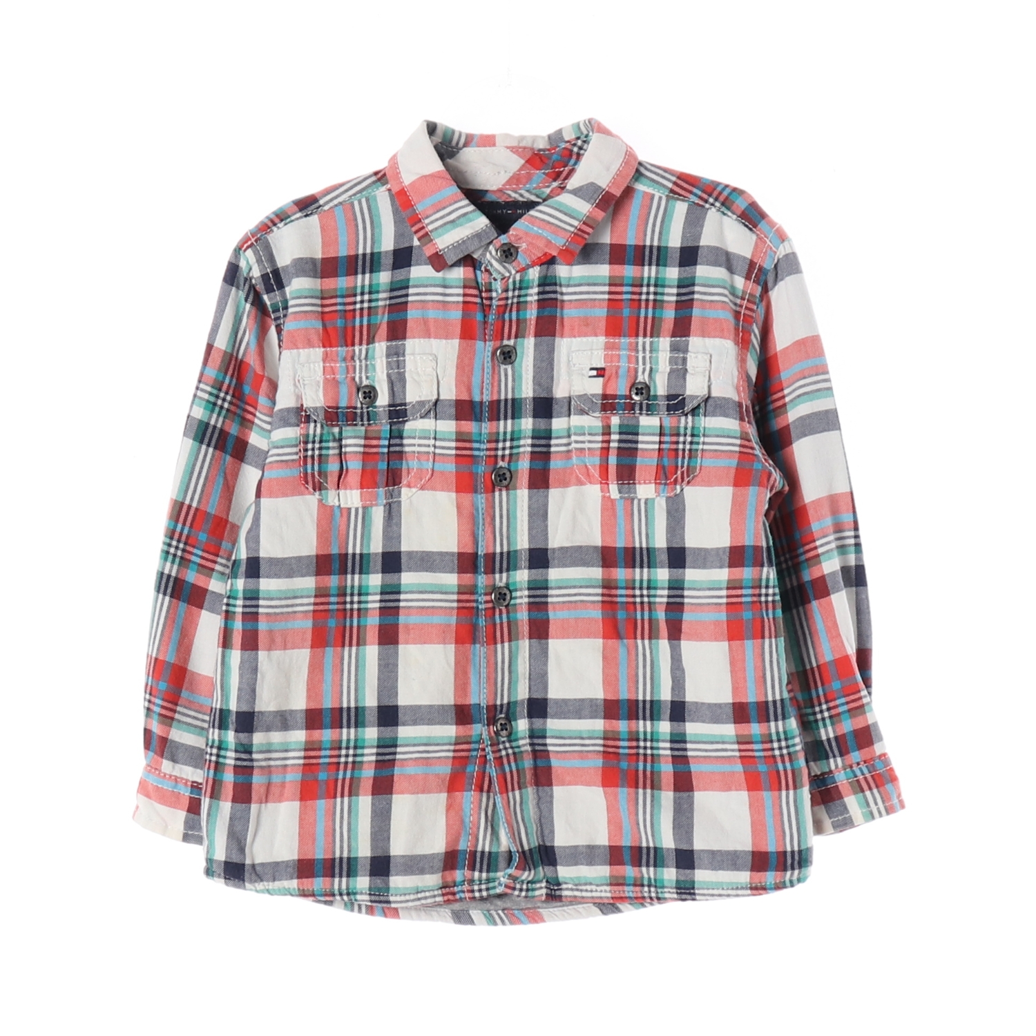 TOMMY HILFIGER 타미힐피거 체크 패턴 셔츠 KIDS-2T