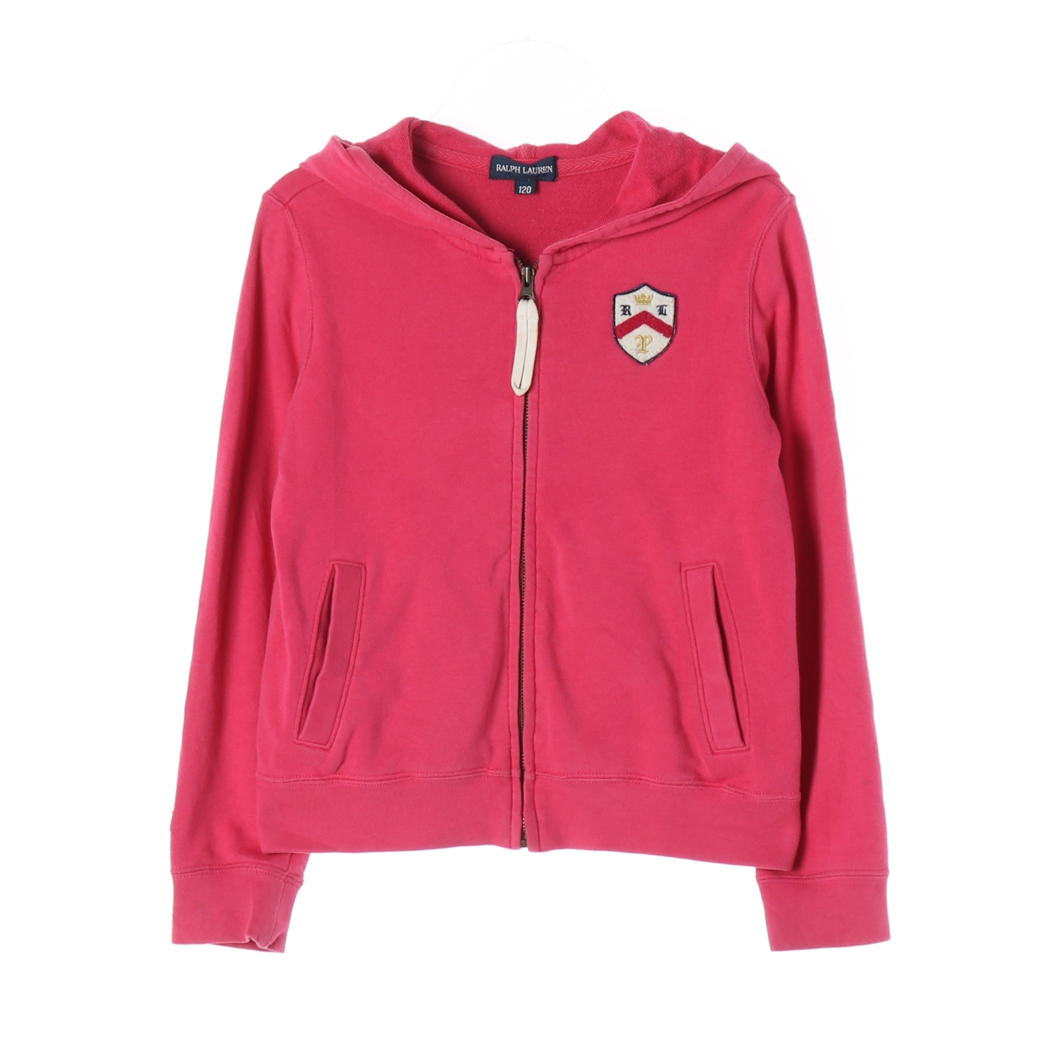 RALPH LAUREN 랄프로렌 와펜 로고 핑크 후드집업 KIDS-120