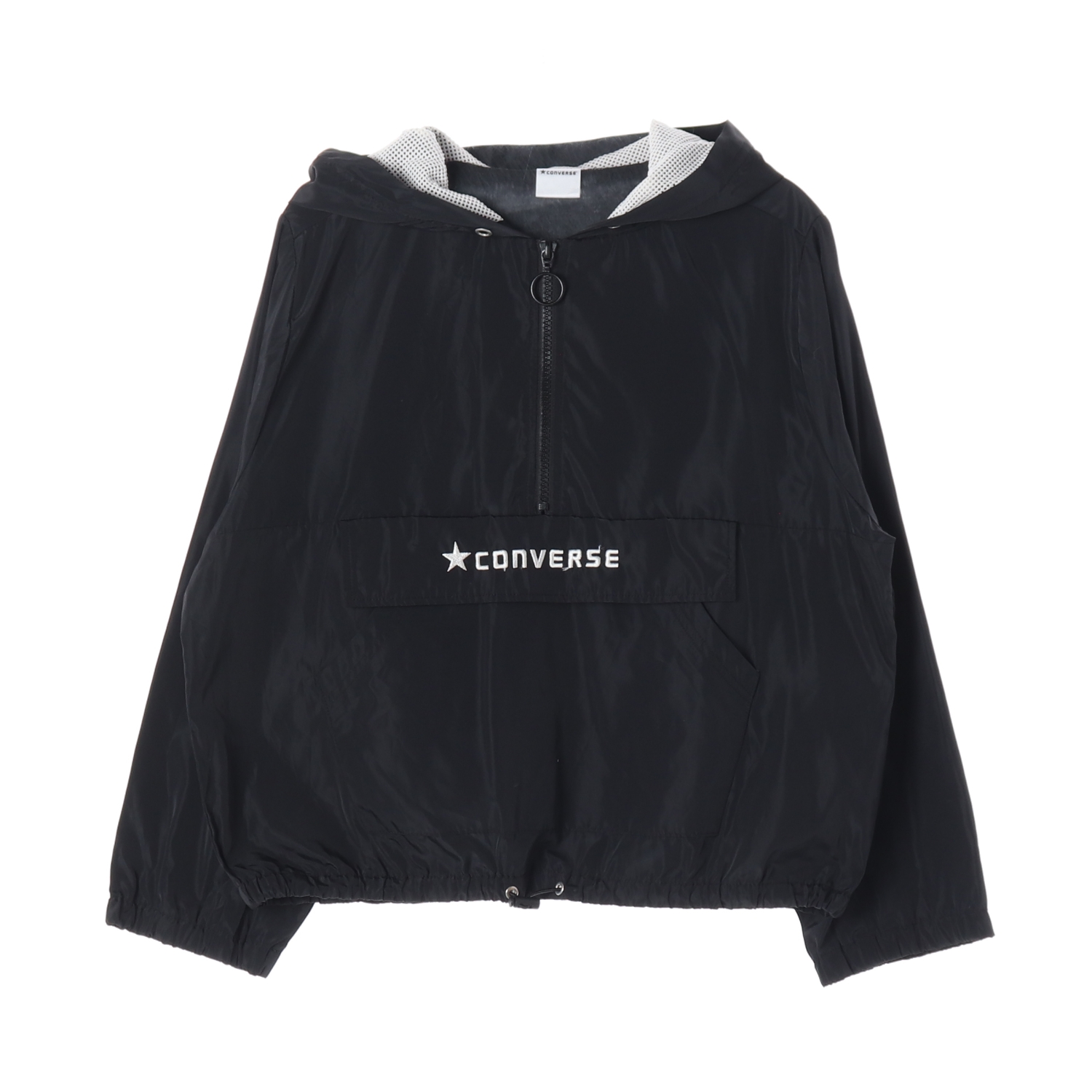 CONVERSE 컨버스 로고 프린트 하프집업 바람막이 KIDS-140
