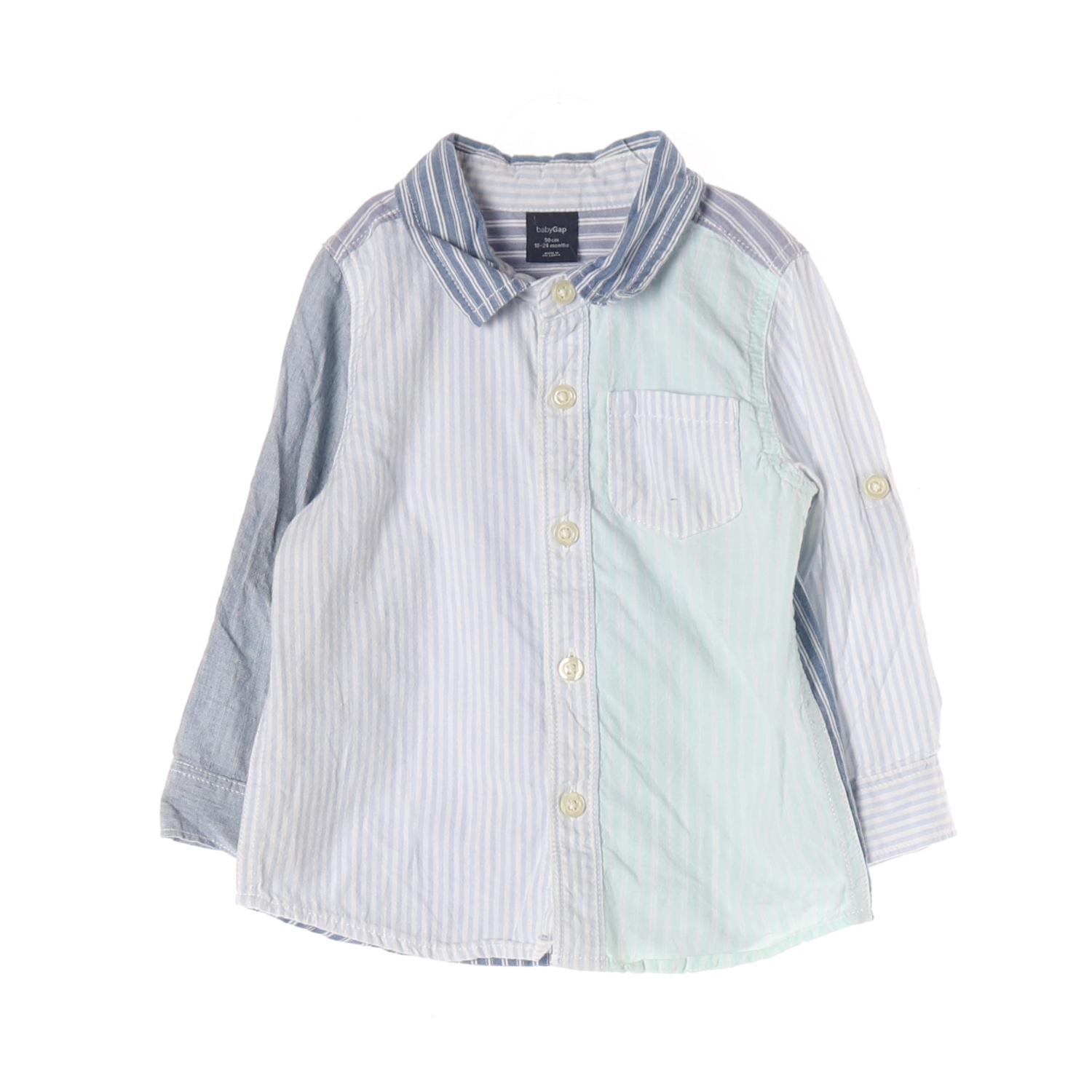BABYGAP 베이비갭 스트라이프 배색 셔츠 KIDS-90