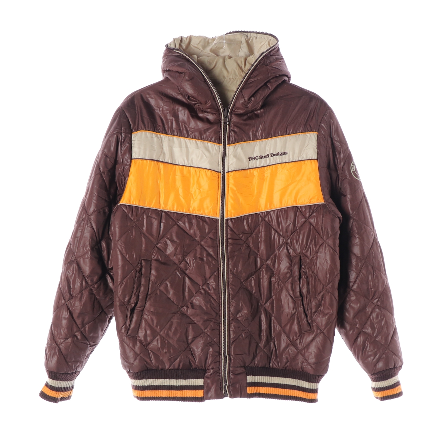 T&C SURF DESIGNS 티앤씨서프디자인 퀼팅 배색 후드 재킷 MAN-L