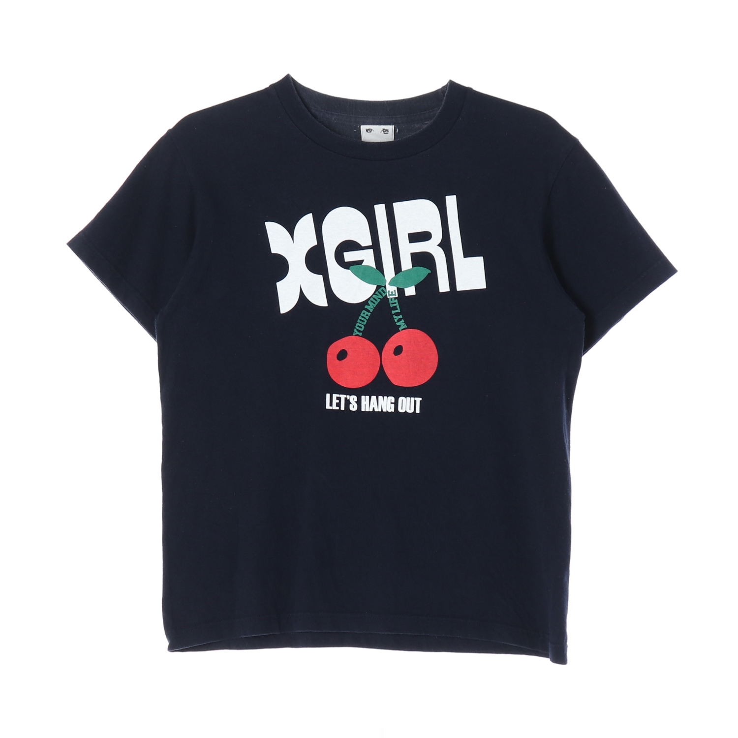 X-GIRL 엑스걸 체리 그래픽 반팔 티셔츠 WOMAN-FREE
