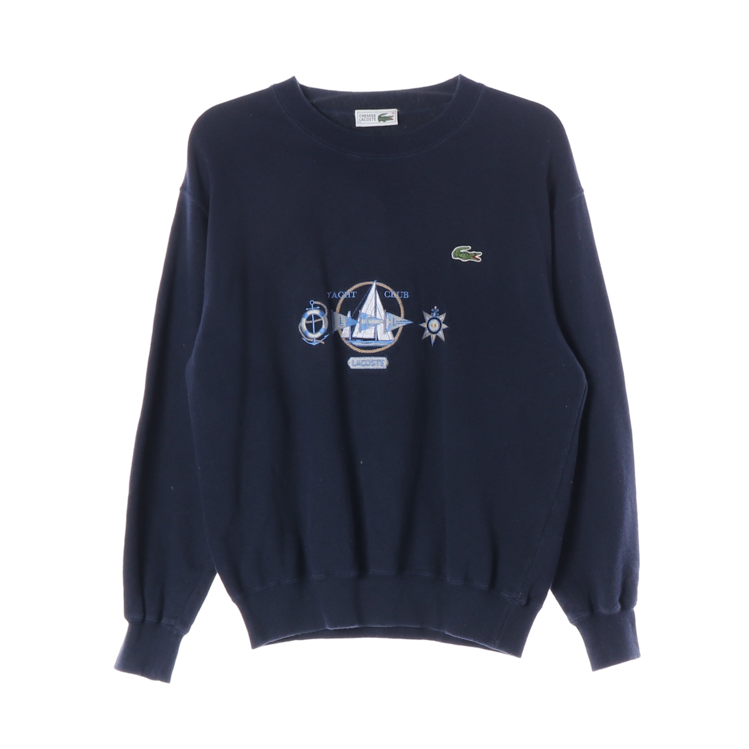 LACOSTE 라코스테 요트 클럽 자수 네이비 스웨트셔츠 MAN-L
