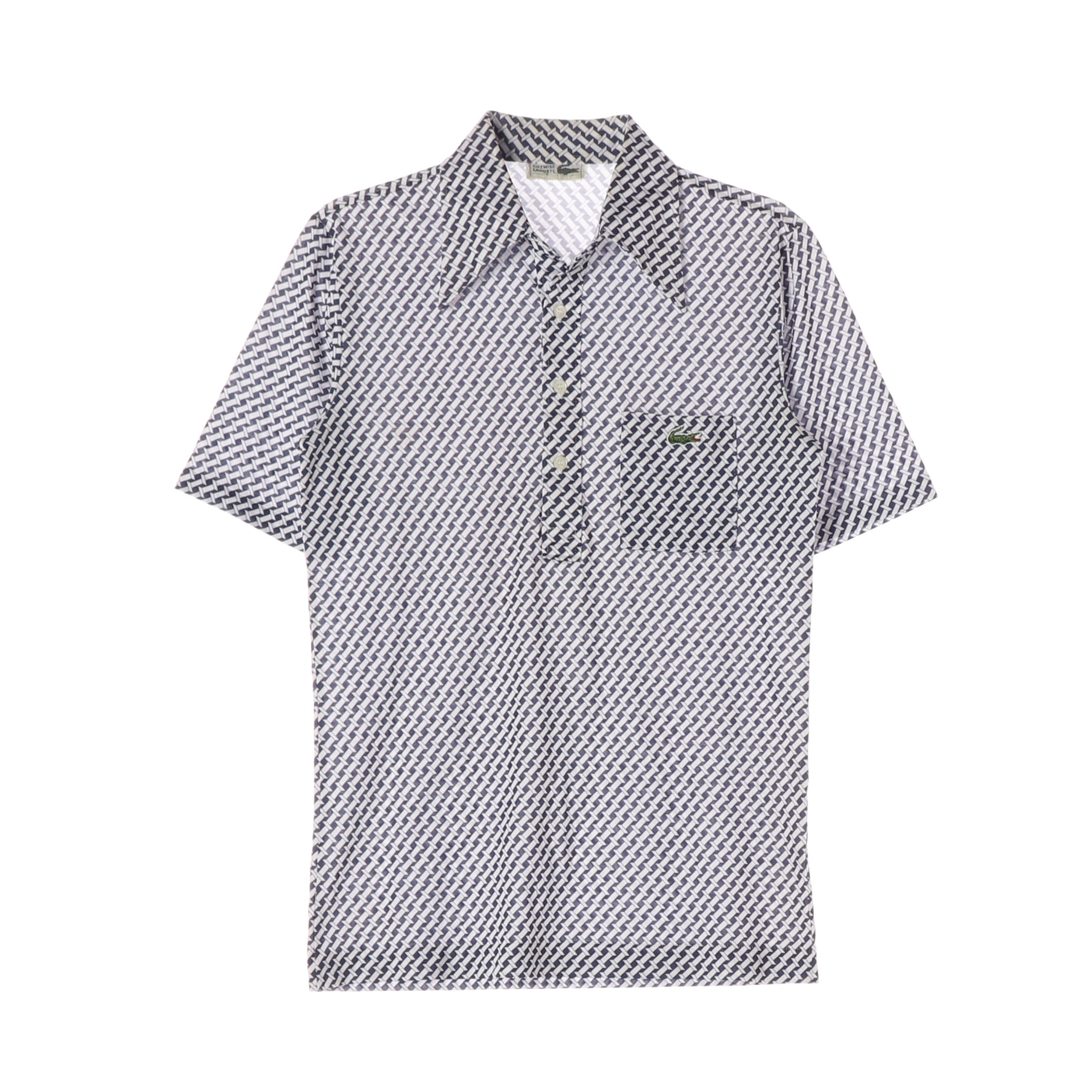 LACOSTE 라코스테 기하학 패턴 반팔 셔츠 MAN-M