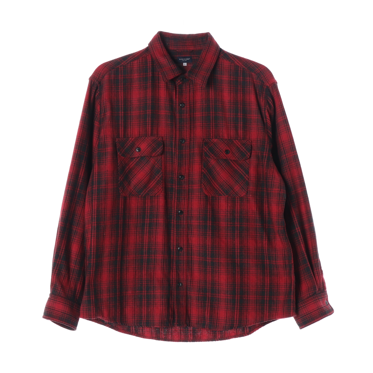 BACK NUMBER 백넘버 체크 패턴 셔츠 MAN-XL