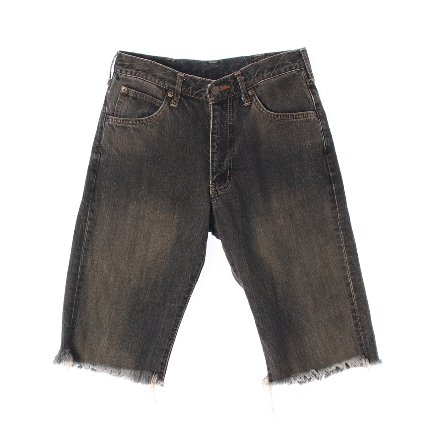 WRANGLER 랭글러 블랙 워싱 데님 1/2 팬츠 MAN-M