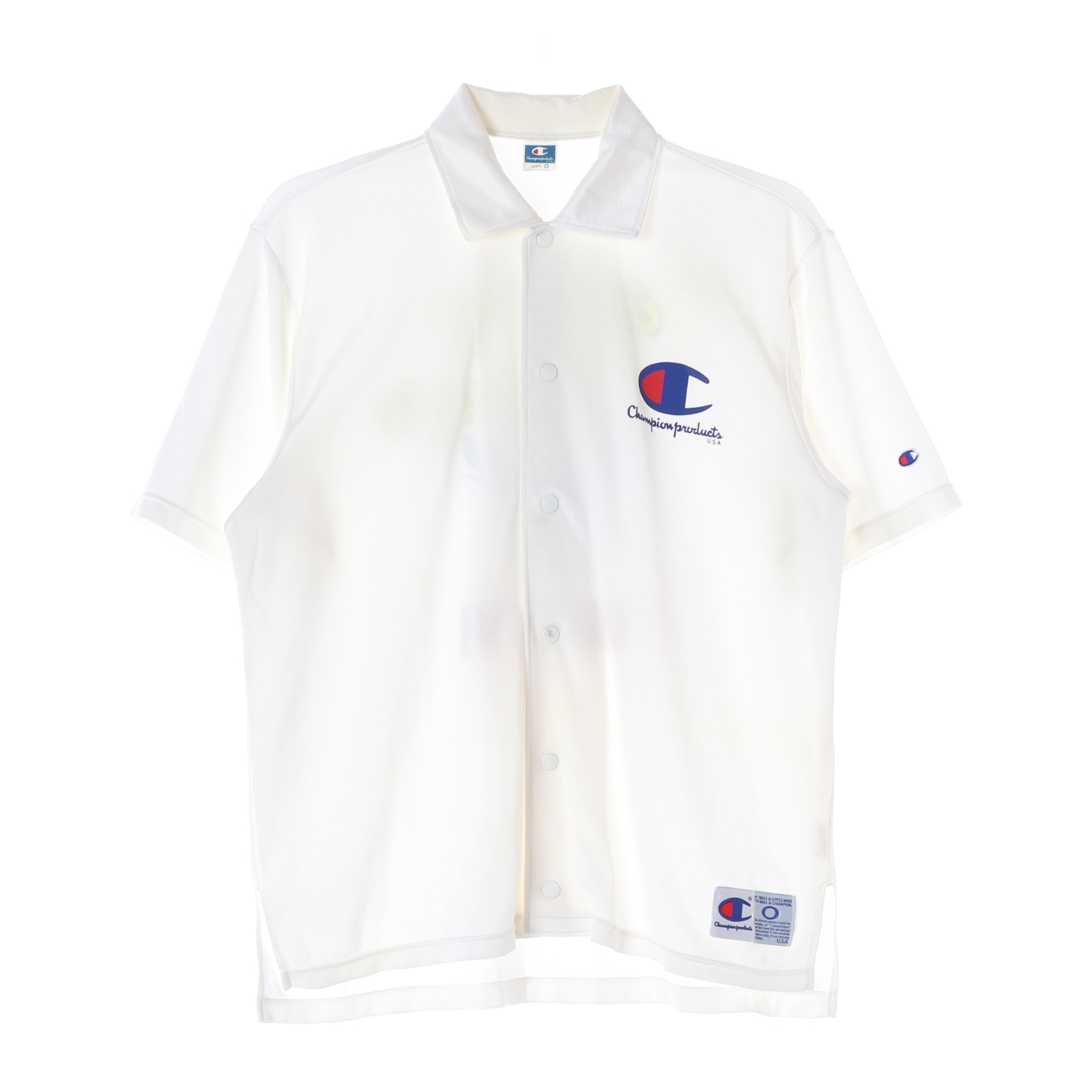 CHAMPION 챔피온 로고 스냅 버튼 1/2 셔츠 MAN-L