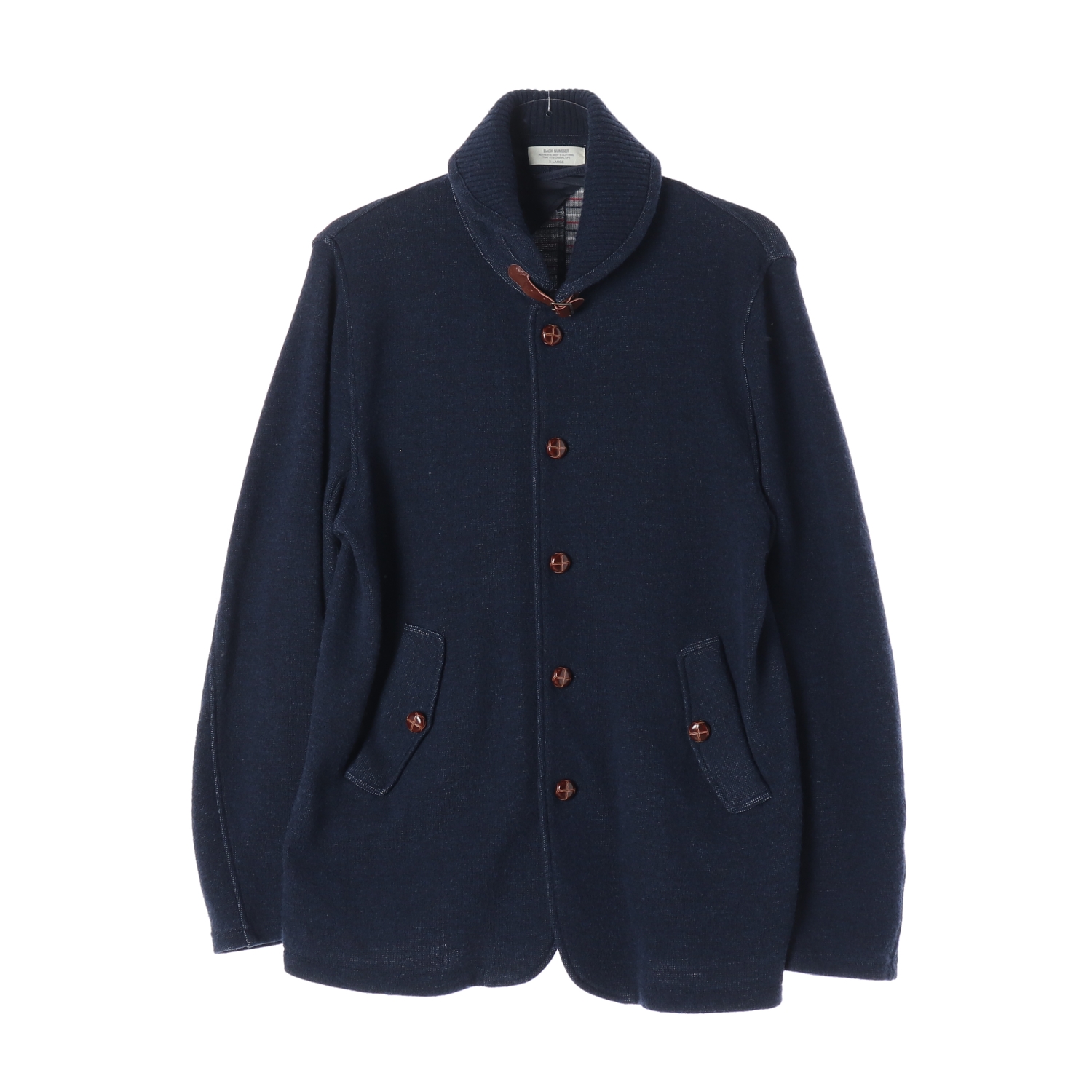 BACK NUMBER 백넘버 숄카라 니트 가디건 MAN-XL