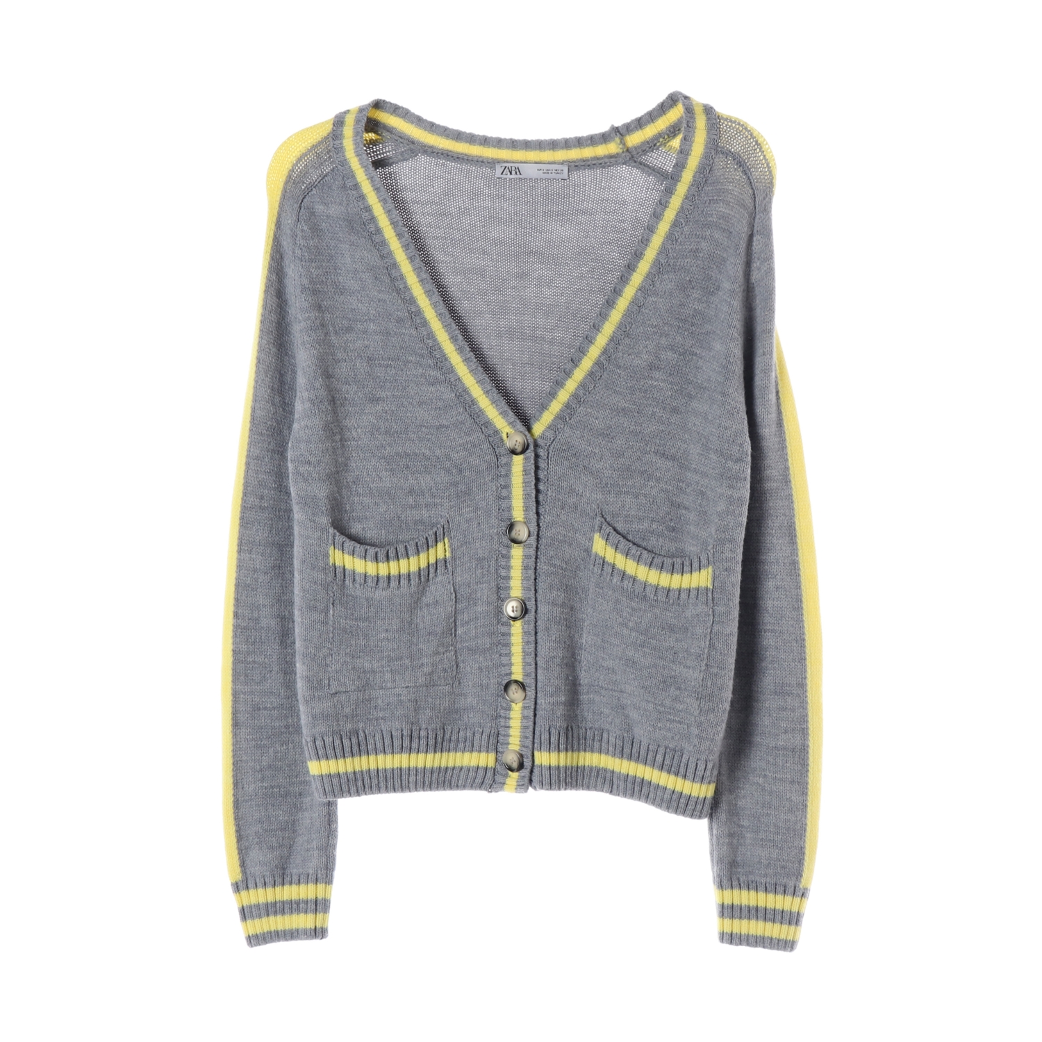 ZARA 자라 배색 라인 가디건 WOMAN-S