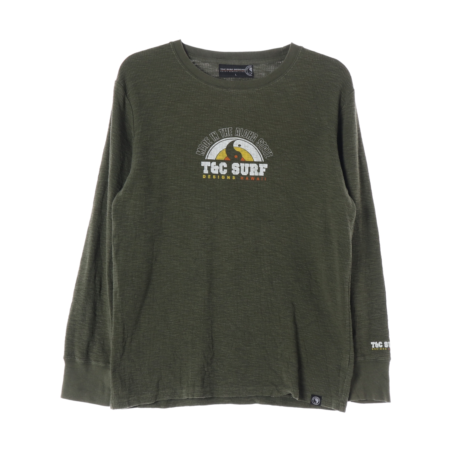 T&C SURF DESIGNS 티앤씨서프디자인 로고 프린트 와플 긴팔 MAN-L