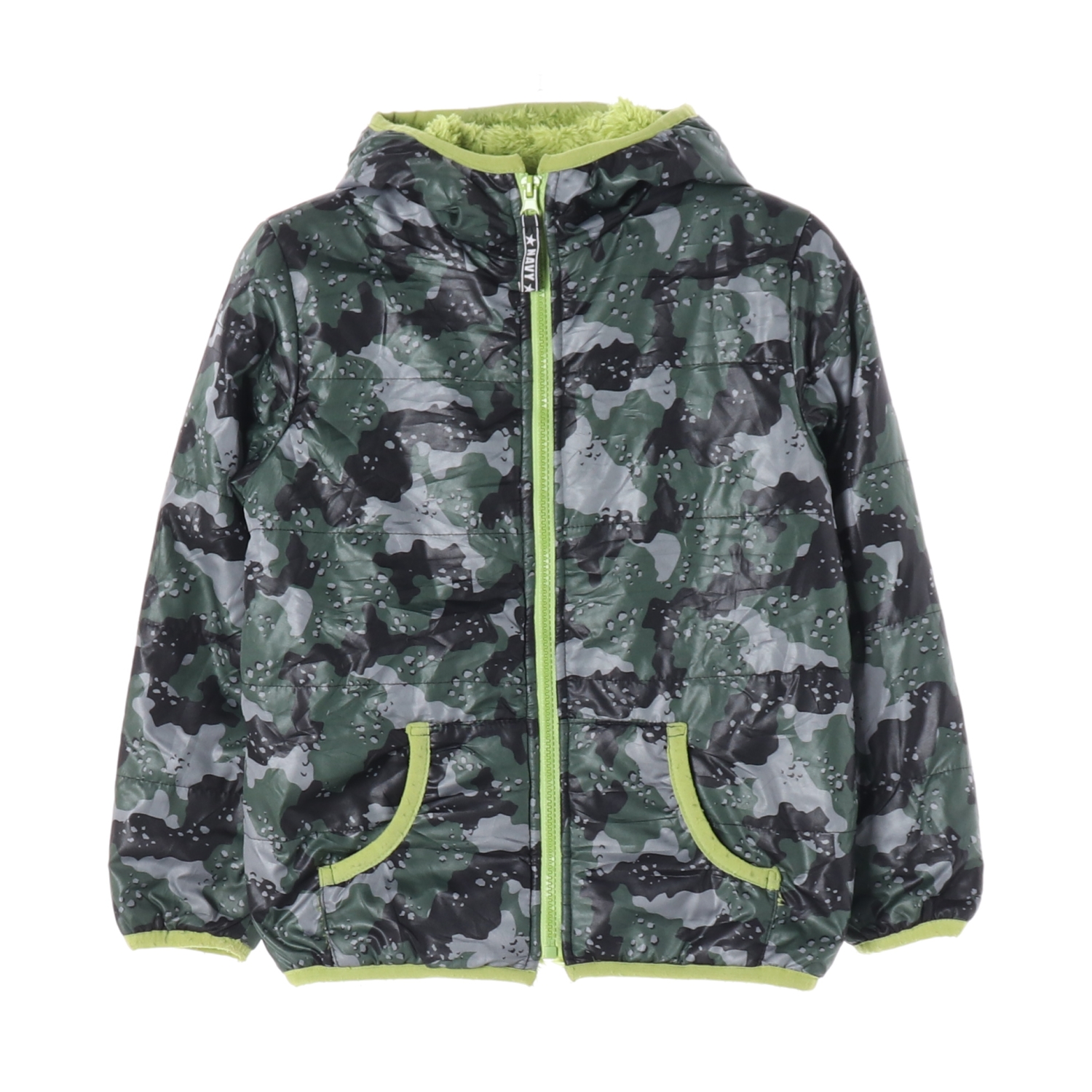 NAVY 네이비 카모플라쥬 패턴 후드 패딩 재킷 KIDS-120