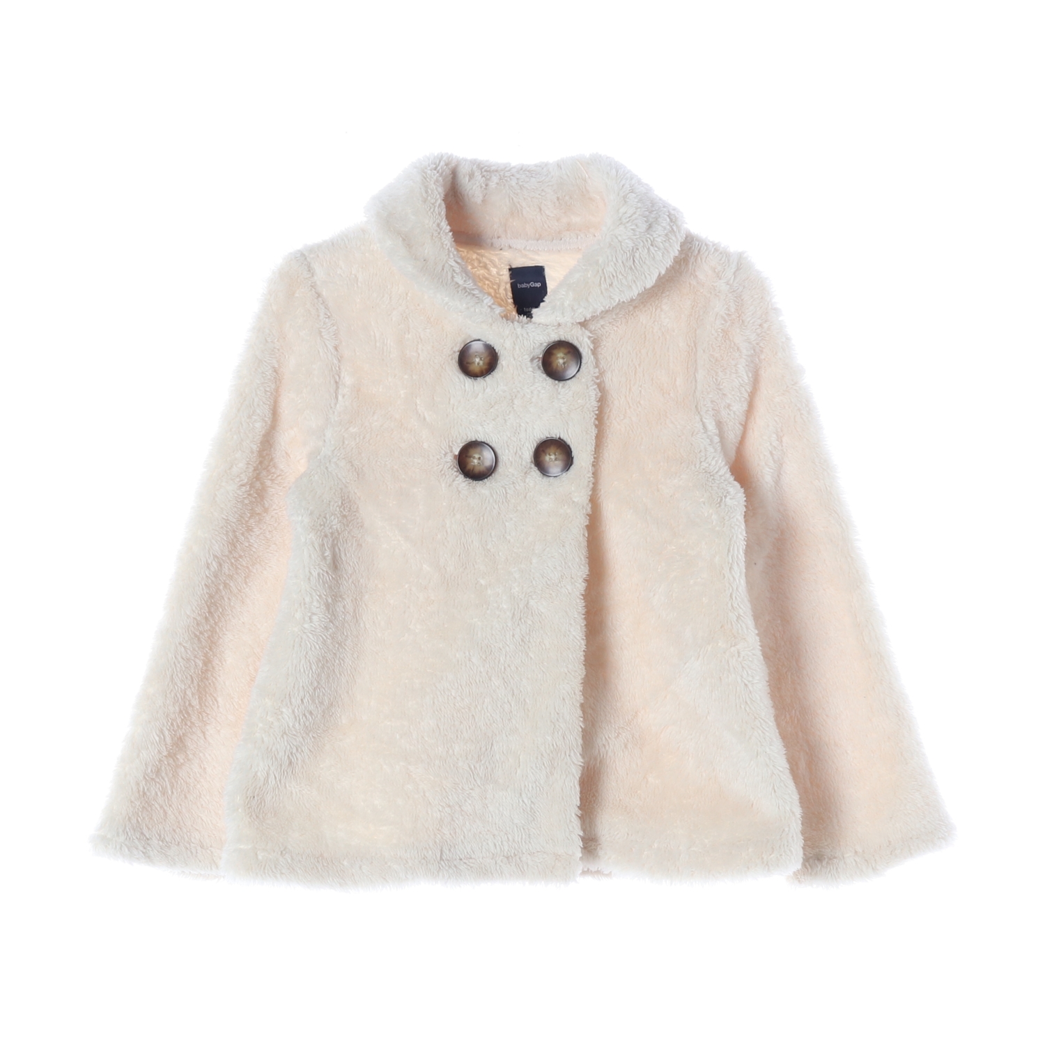BABYGAP 베이비갭 아이보리 퍼 더블브레스티드 코트 KIDS-110