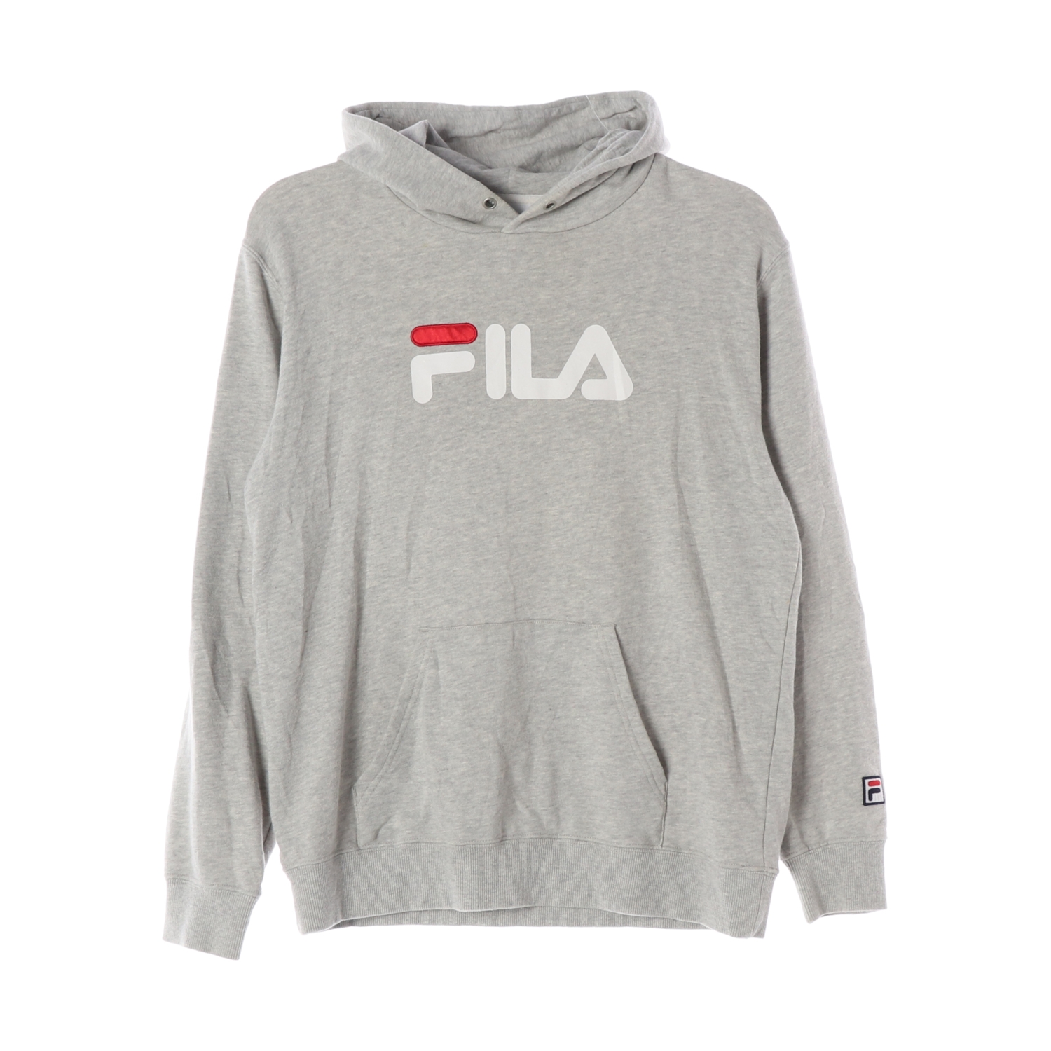 FILA 휠라 로고 자수 그레이 후드티 MAN-M