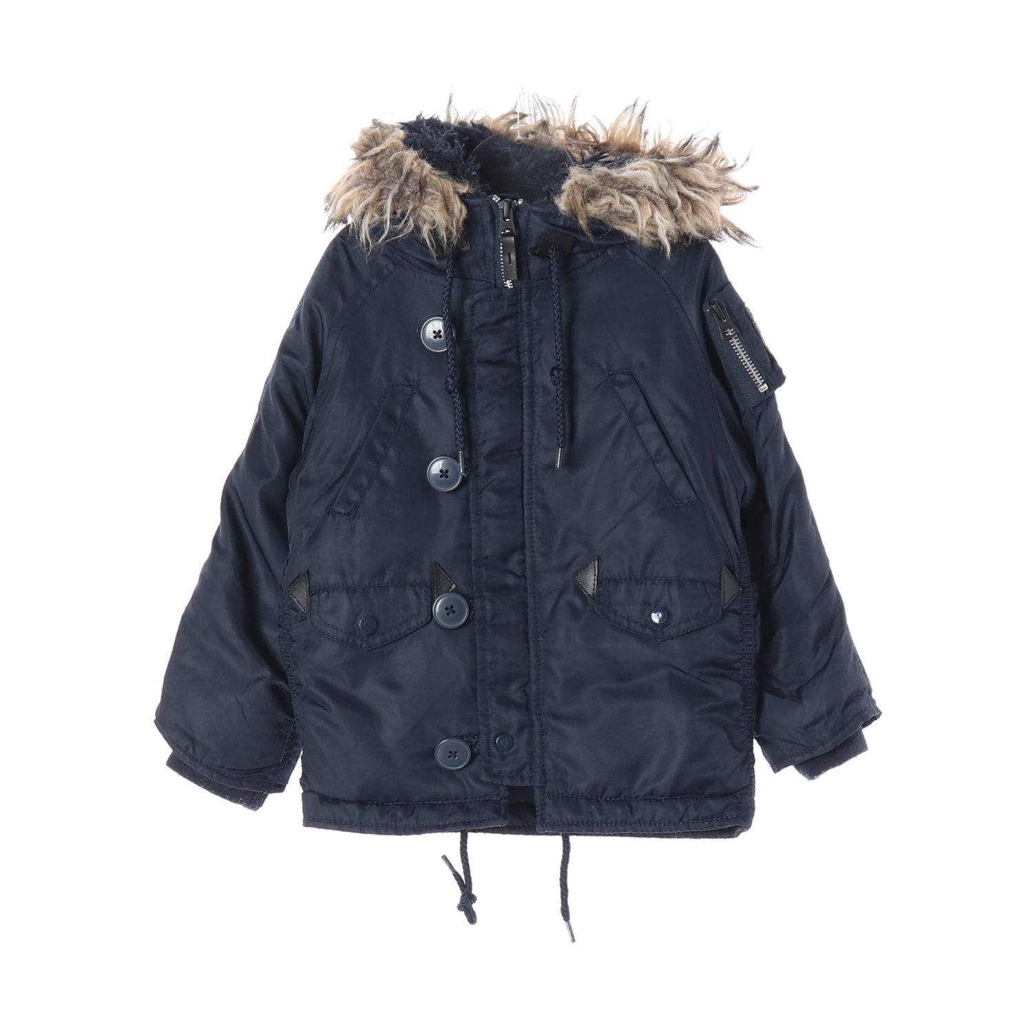 ALPHA INDUSTRIES 알파인더스트리 퍼 후드 항공 점퍼 KIDS-100