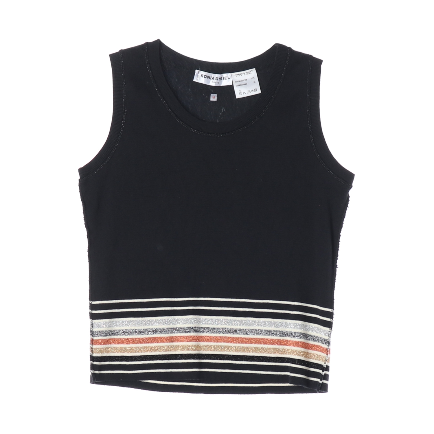 SONIA RYKIEL 소니아리키엘 스트라이프 배색 탱크탑 WOMAN-M